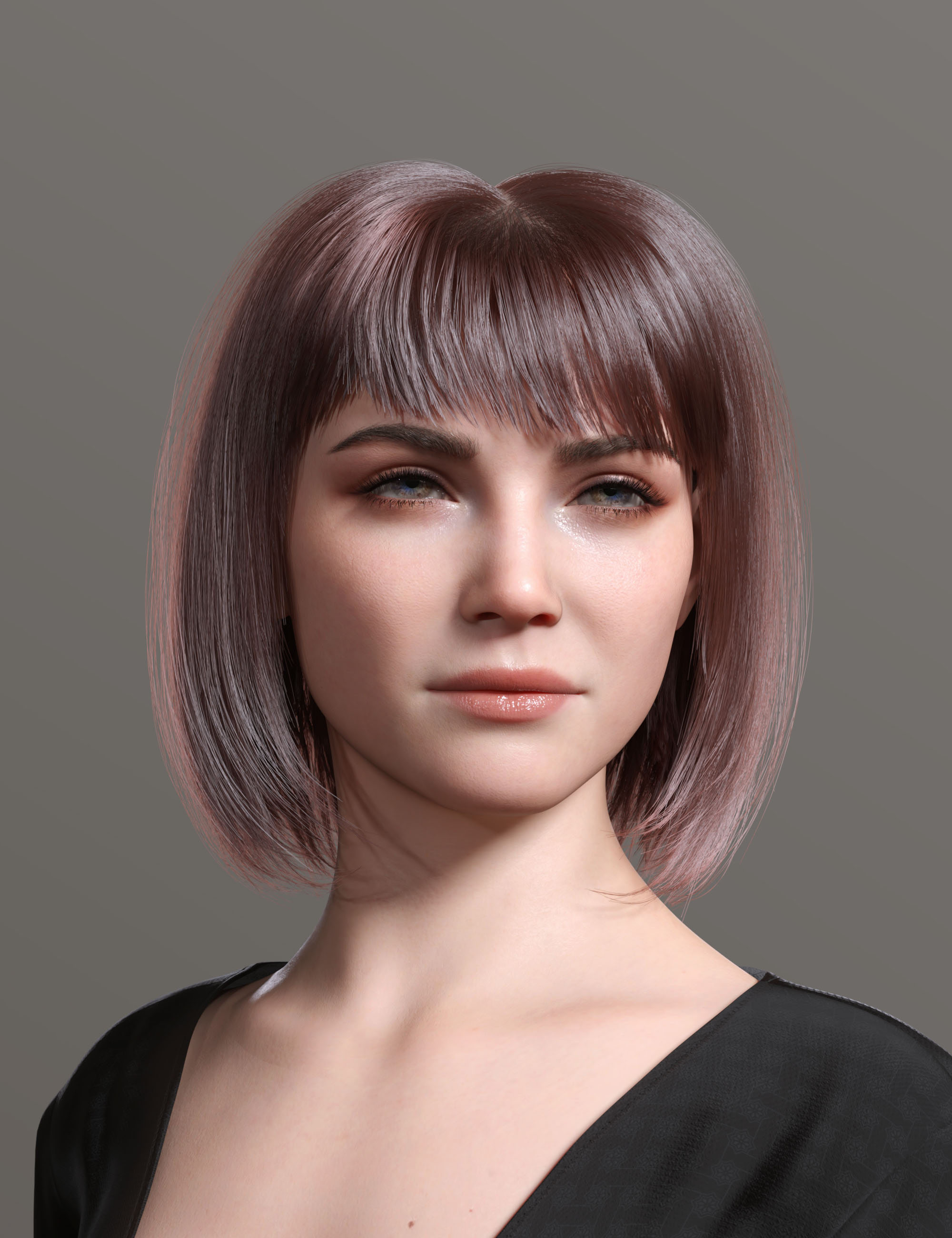 dForce AK Rigorous Hair for Genesis 9 by: Art Ken, 3D Models by Daz 3D