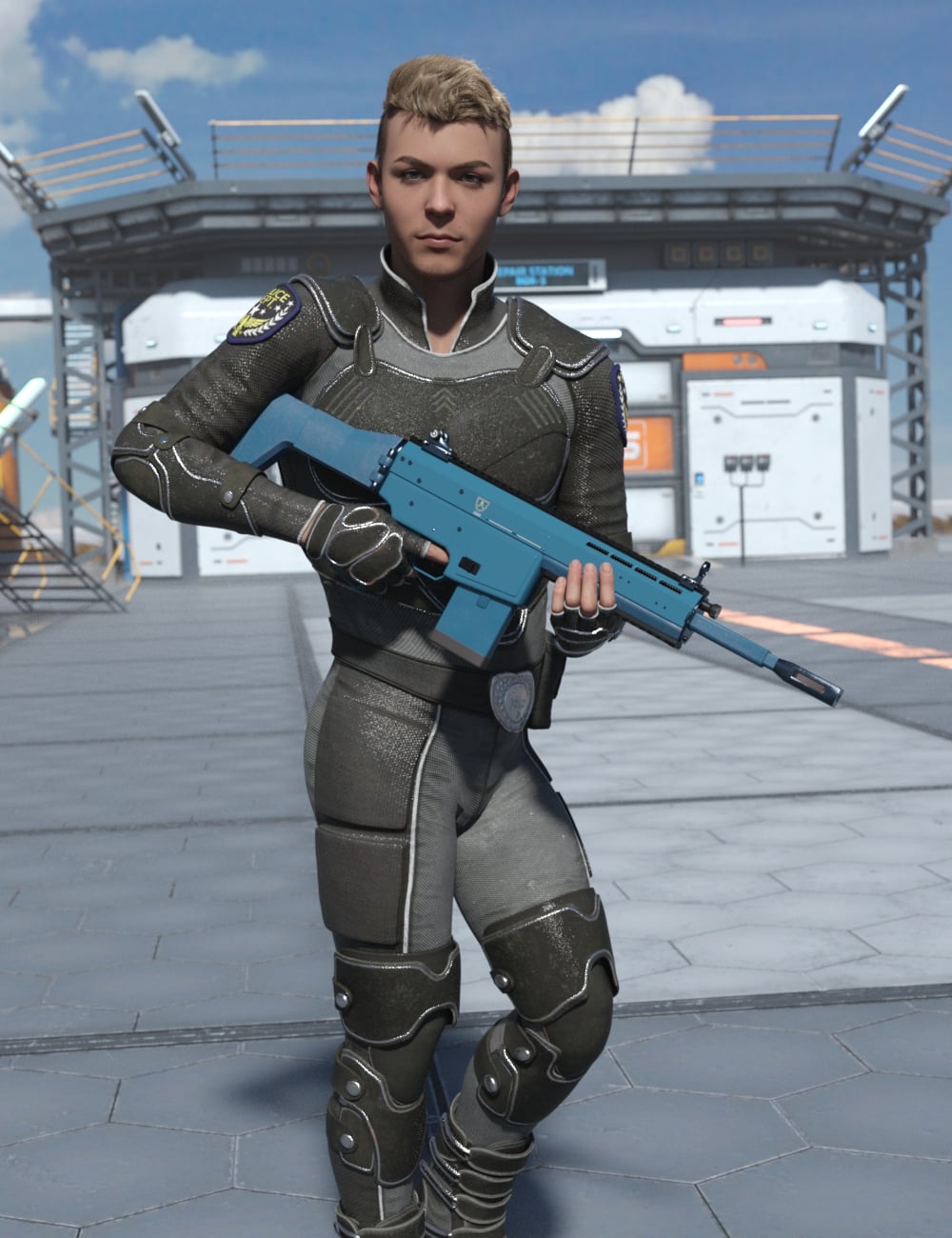 ESBR Electromagnetic Sabot Battle Rifle by: Hoplite490, 3D Models by Daz 3D