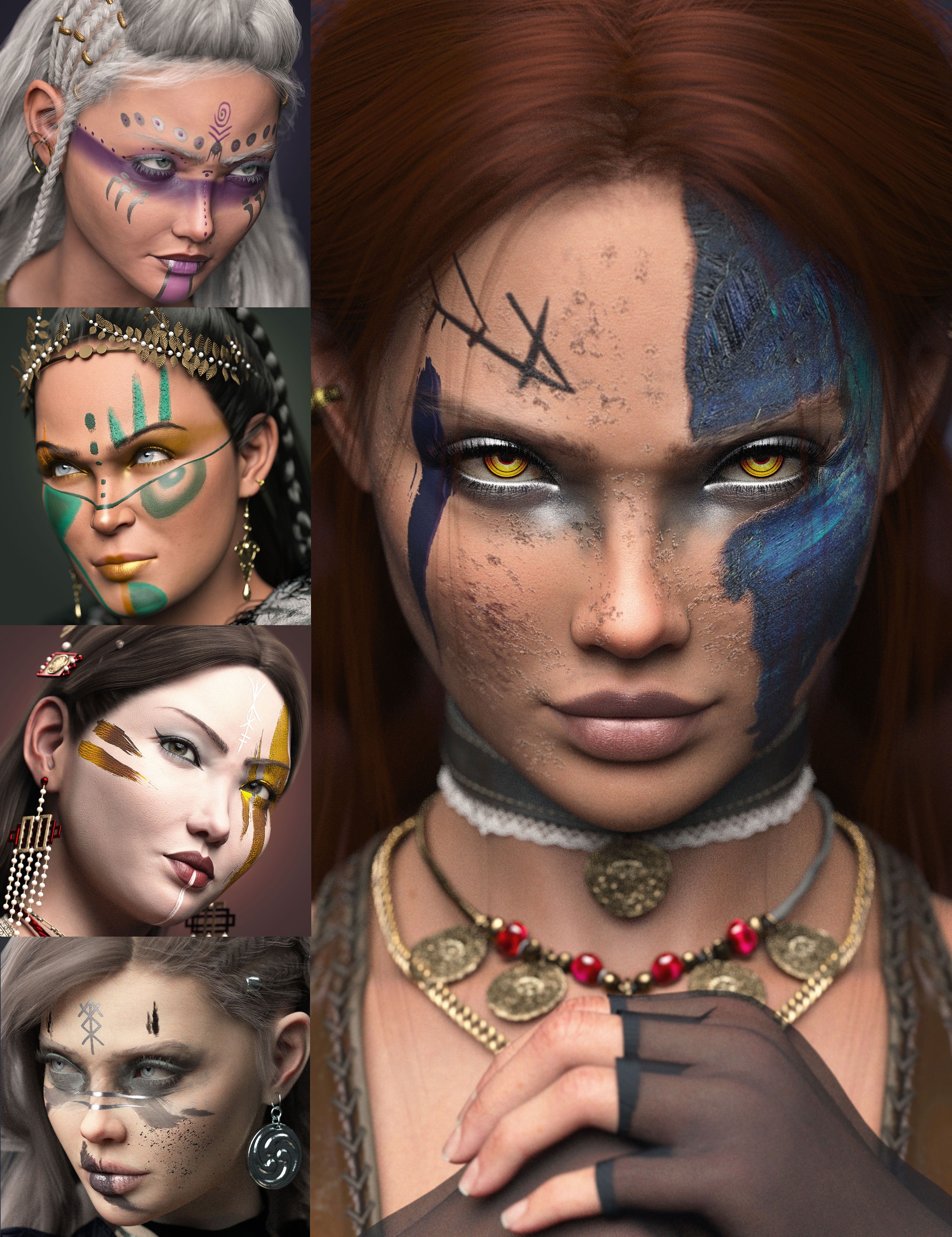 Savage Beauty LIE Makeup for Genesis 9