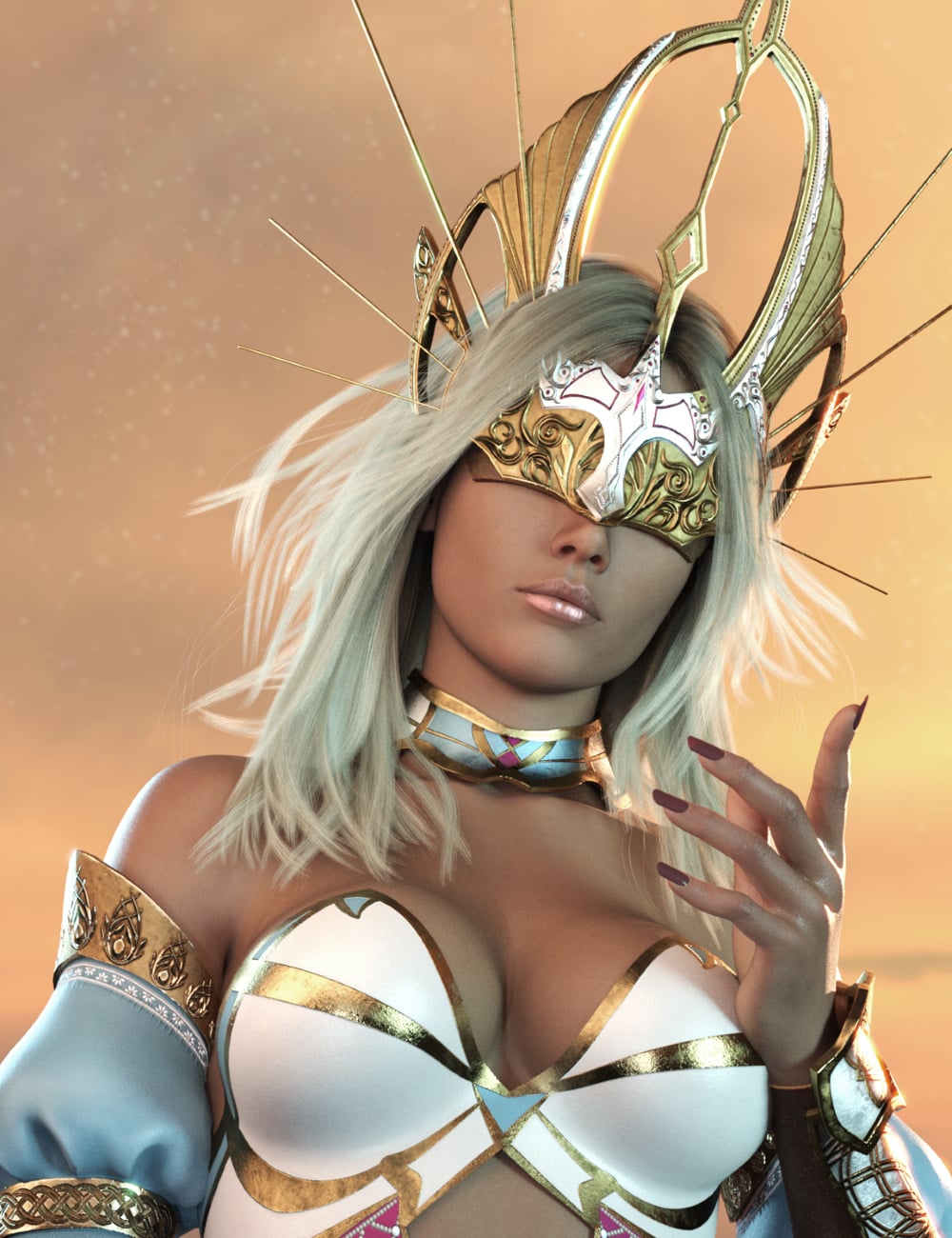 ZK dForce Selene Oracle by: ZKuro, 3D Models by Daz 3D