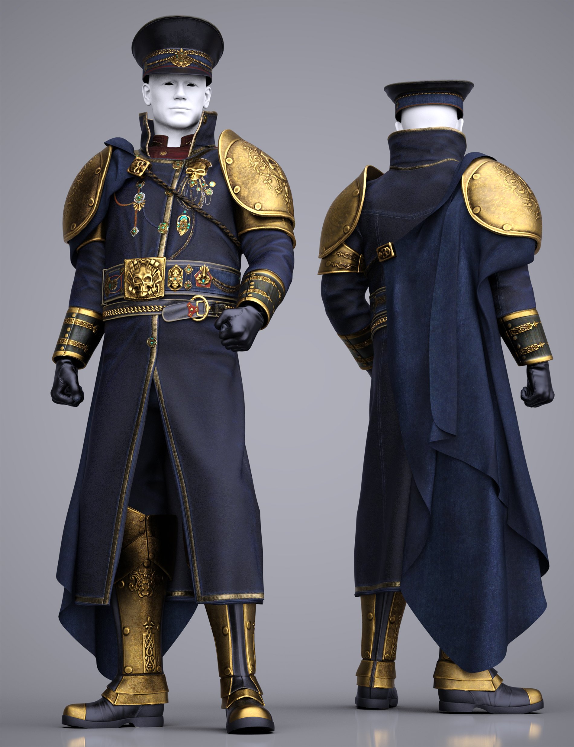 dForce Imperial Commander Outfit Texture Add-On
