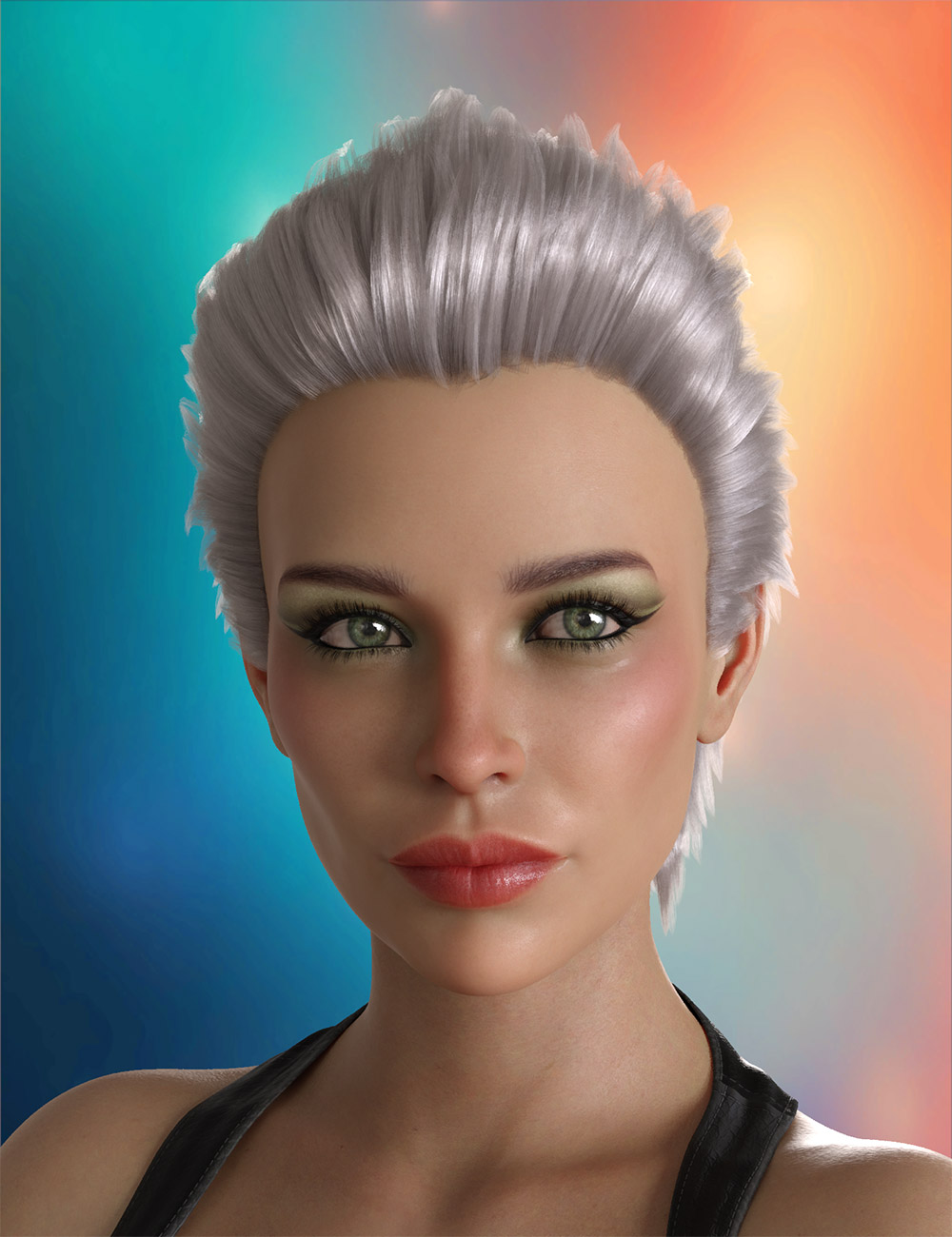 Han Hair For Genesis 8 and 9 by: Prae, 3D Models by Daz 3D
