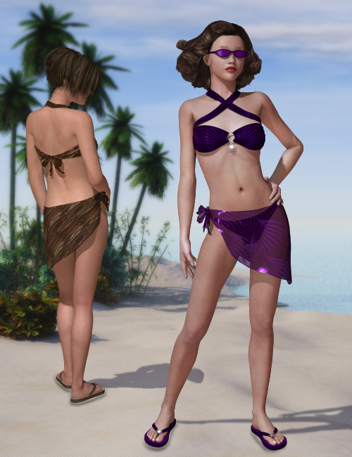 Sunshine Escapade for V4 by: Ryverthorn, 3D Models by Daz 3D