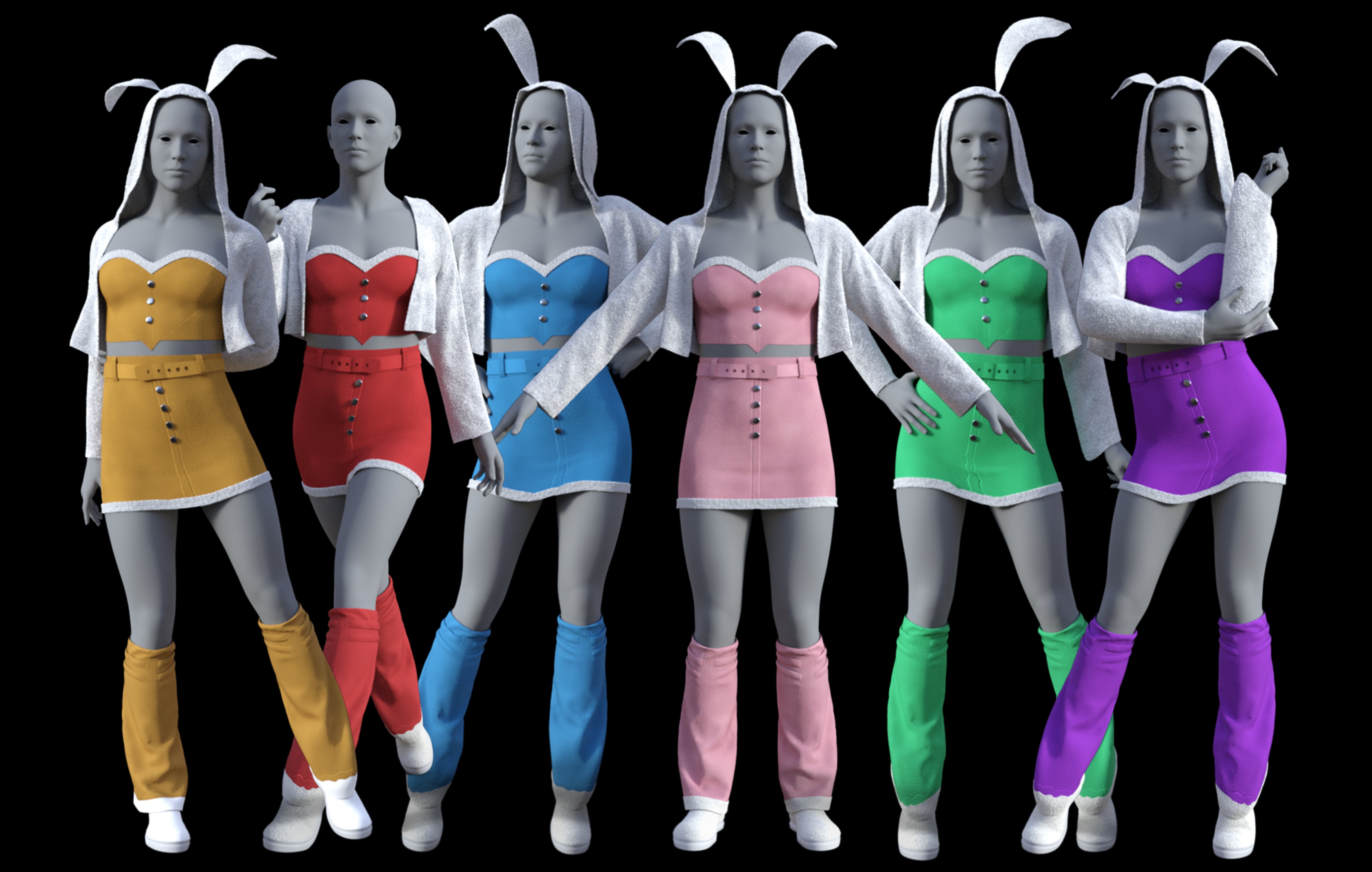 FG Japanese Gamer Outfit for Genesis 9