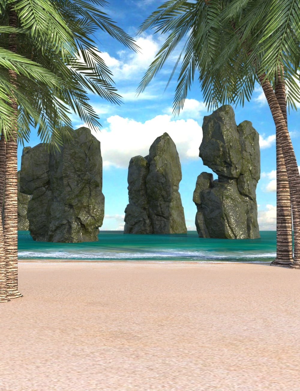 AP Tropical Rock Formations by: AcharyaPolina, 3D Models by Daz 3D