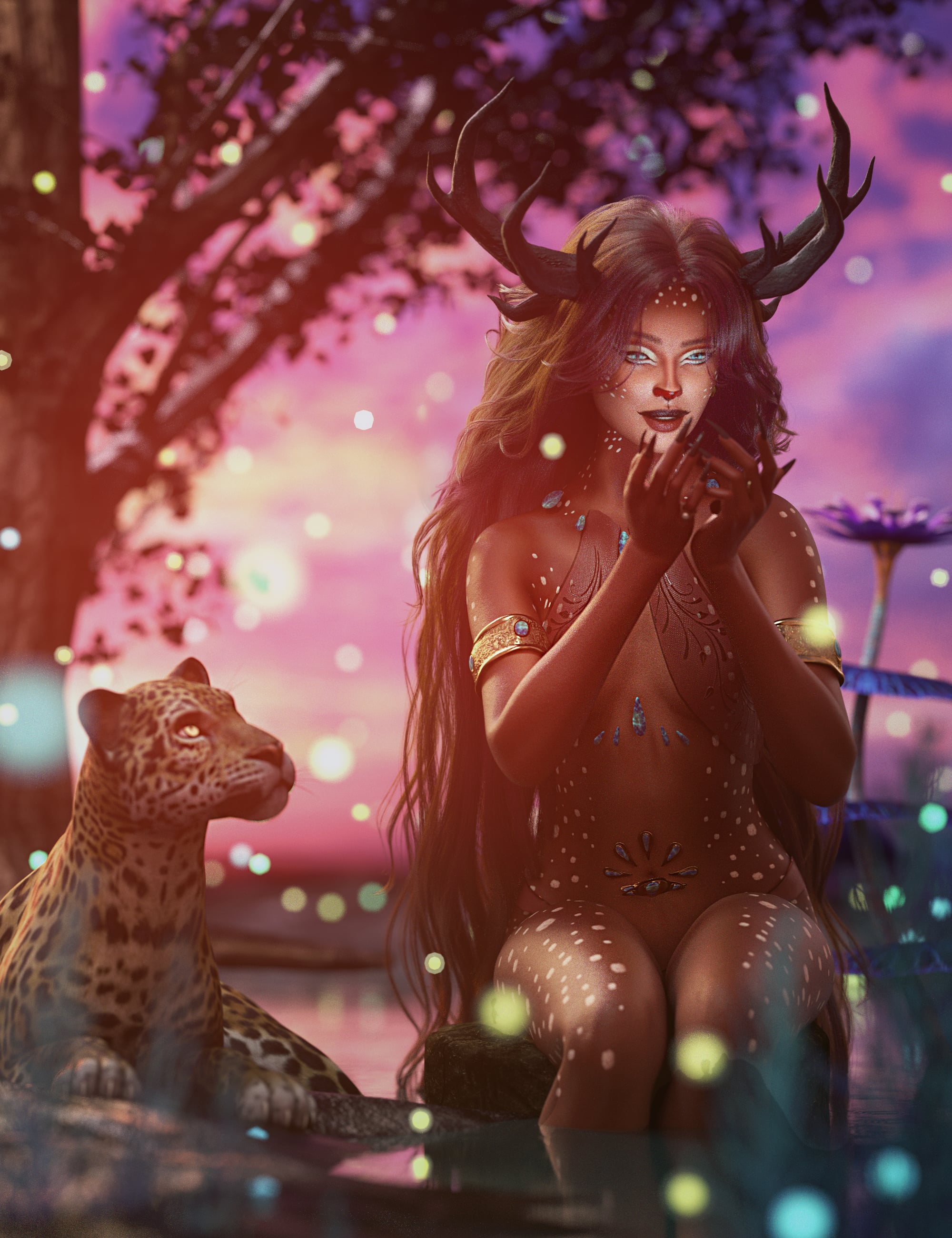 Beautifully Wild LIE Makeup for Genesis 9 by: 3D SugarCosmoXpressionFriendship Studio, 3D Models by Daz 3D