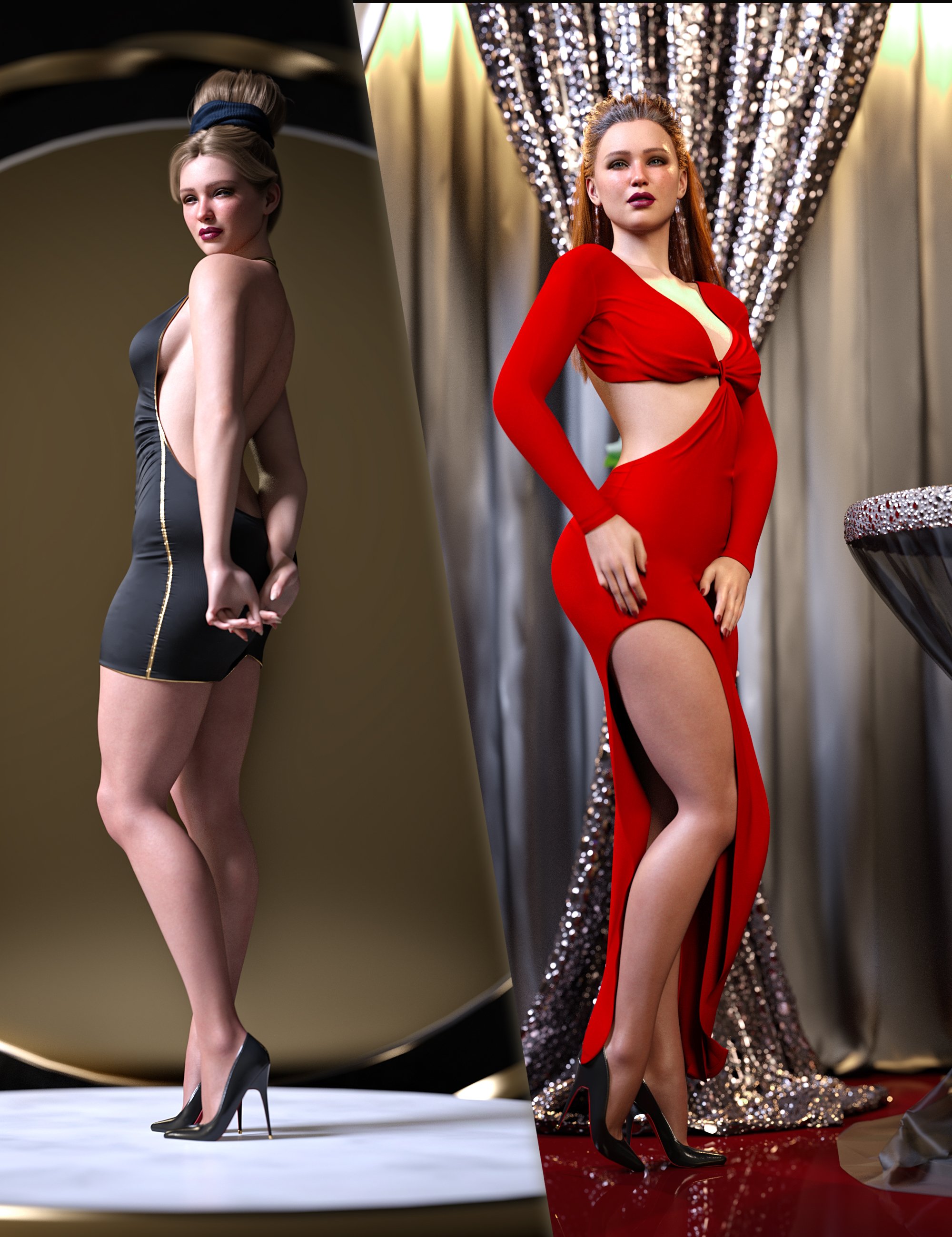 Z Beauty Queen Shape and Pose Mega Set for Genesis 9 and 8 Female