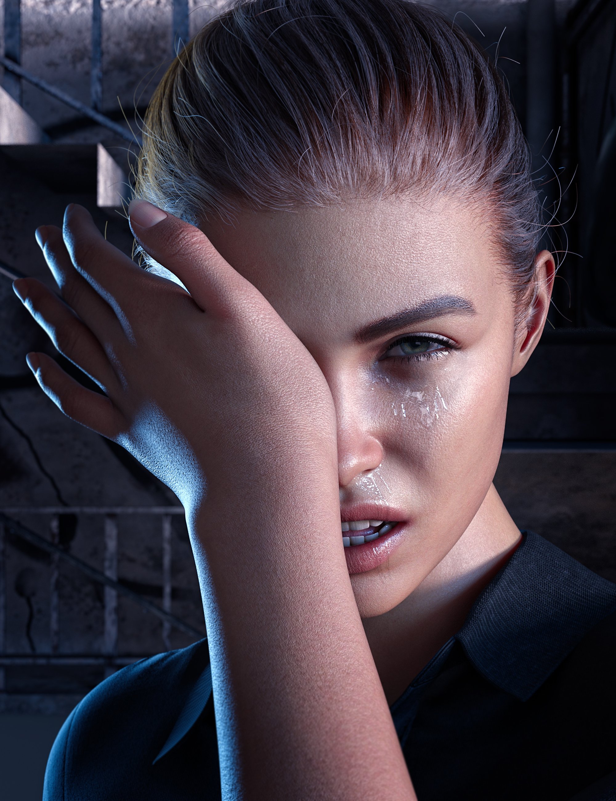 Z Face Library Frowns Expressions for Genesis 9