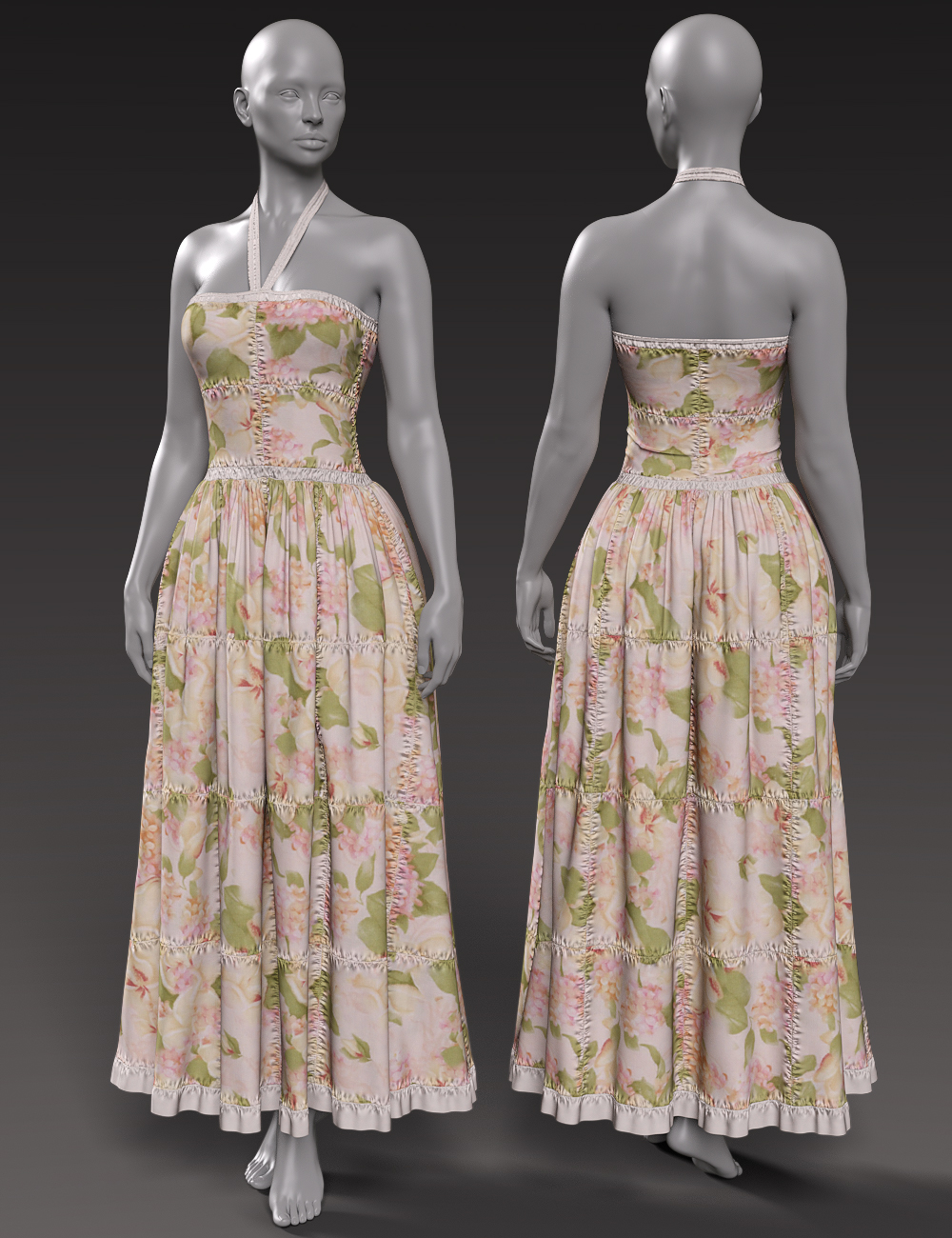 VERSUS - dForce Upcycled Maxi Texture Add-On | Daz 3D