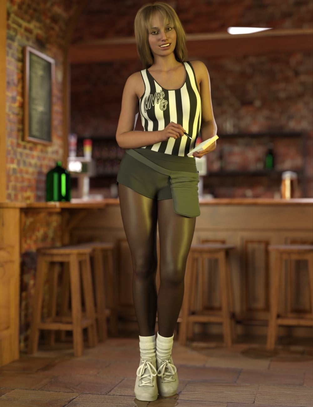 dForce MVP Server Outfit for Genesis 9 and 8 Female by: Chris Cox, 3D Models by Daz 3D