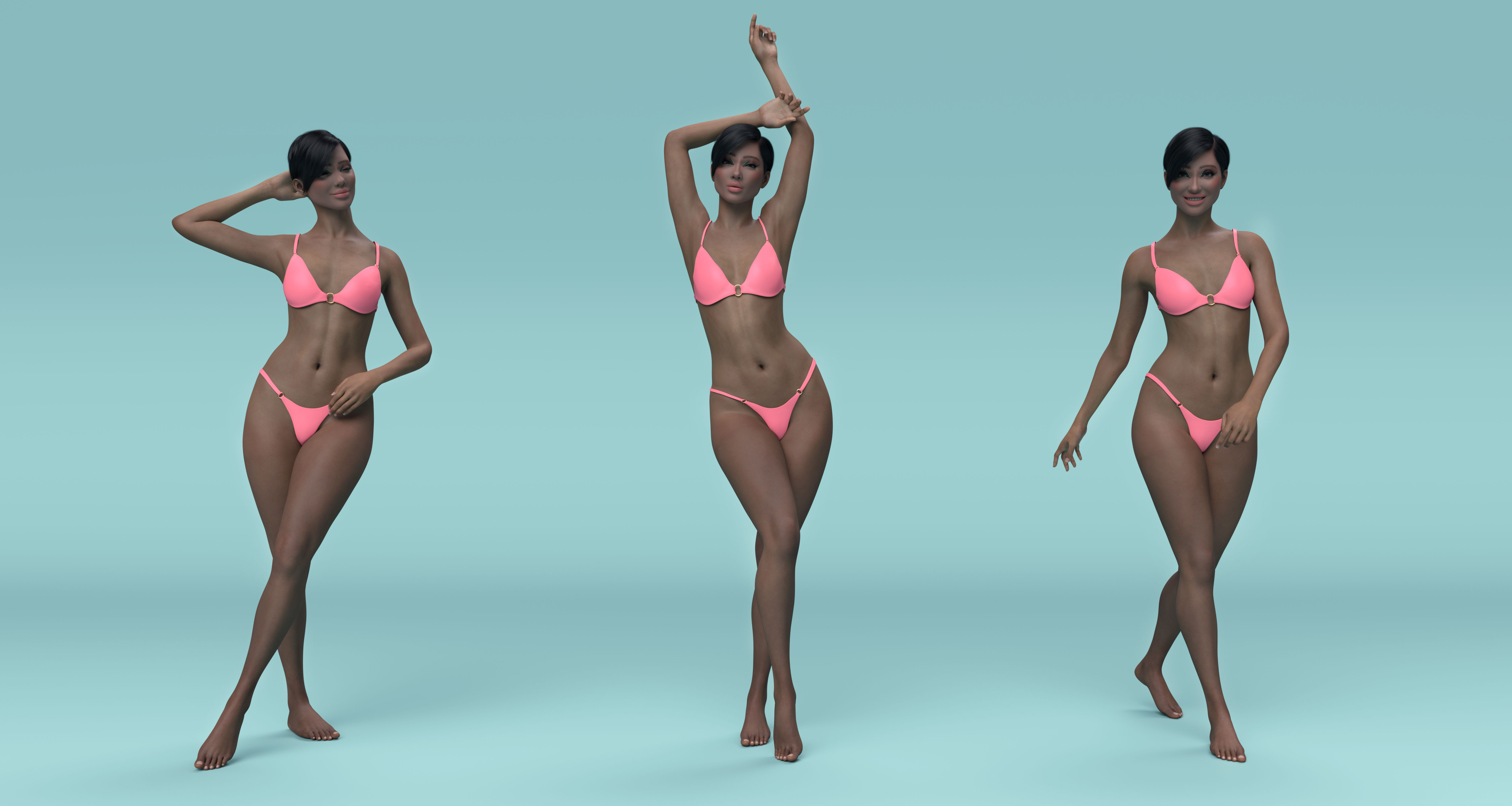 Coastal Beauty Poses for Genesis 9 & Genesis 8 Female