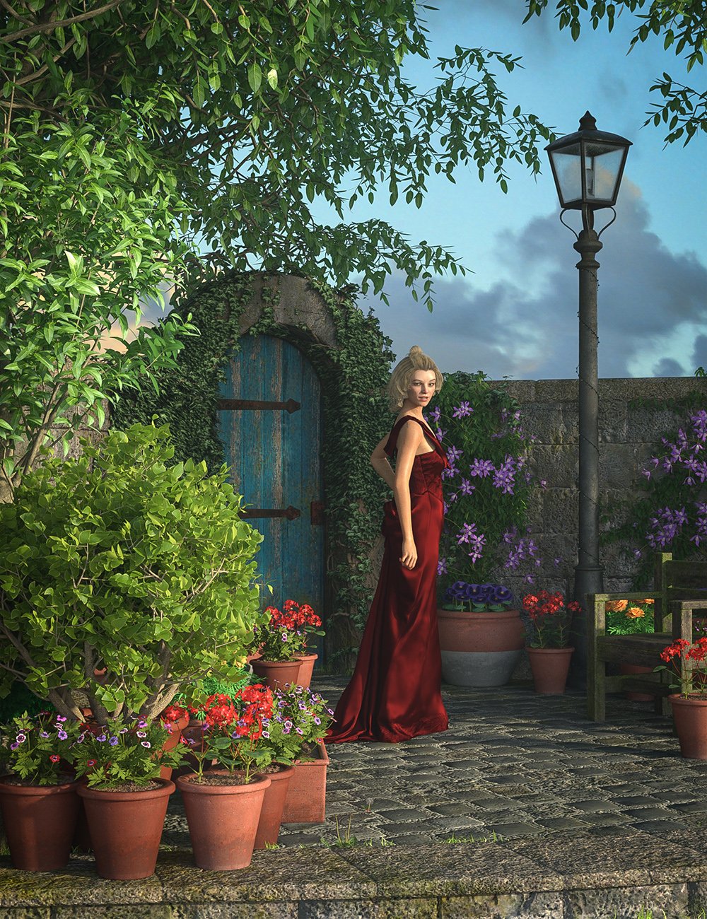 Quiet Garden Corner by: Predatron, 3D Models by Daz 3D