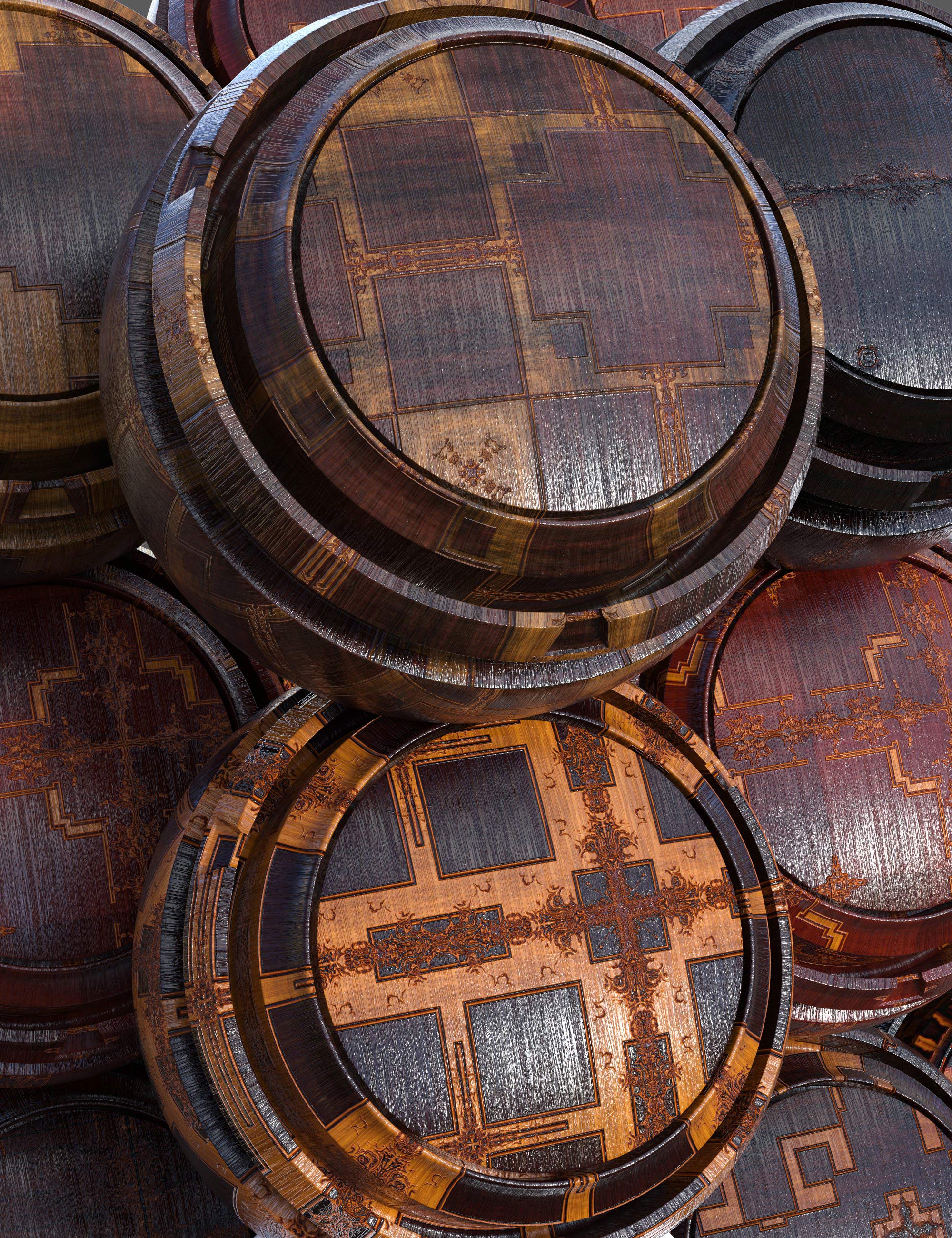 Wood Carvings Iray Shaders - MR by: Nelmi, 3D Models by Daz 3D