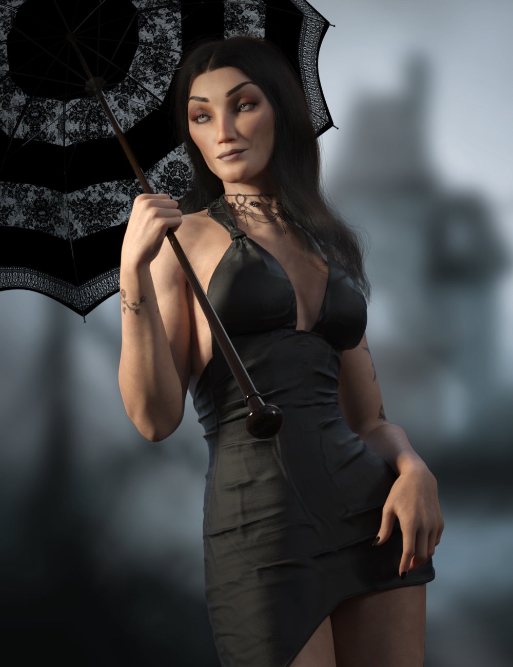 Nocturna for Genesis 9 by: RawArt, 3D Models by Daz 3D