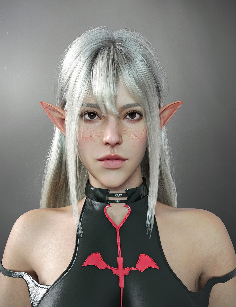 dForce Long Fringe Hair for Genesis 9