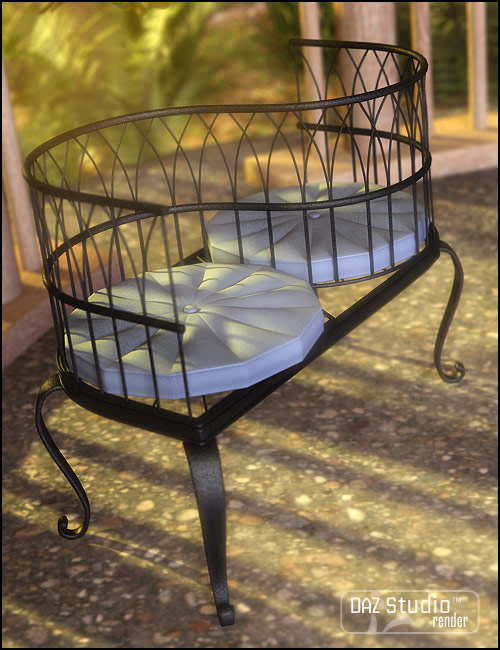Garden Escape Patio Furniture by: ARTCollab, 3D Models by Daz 3D