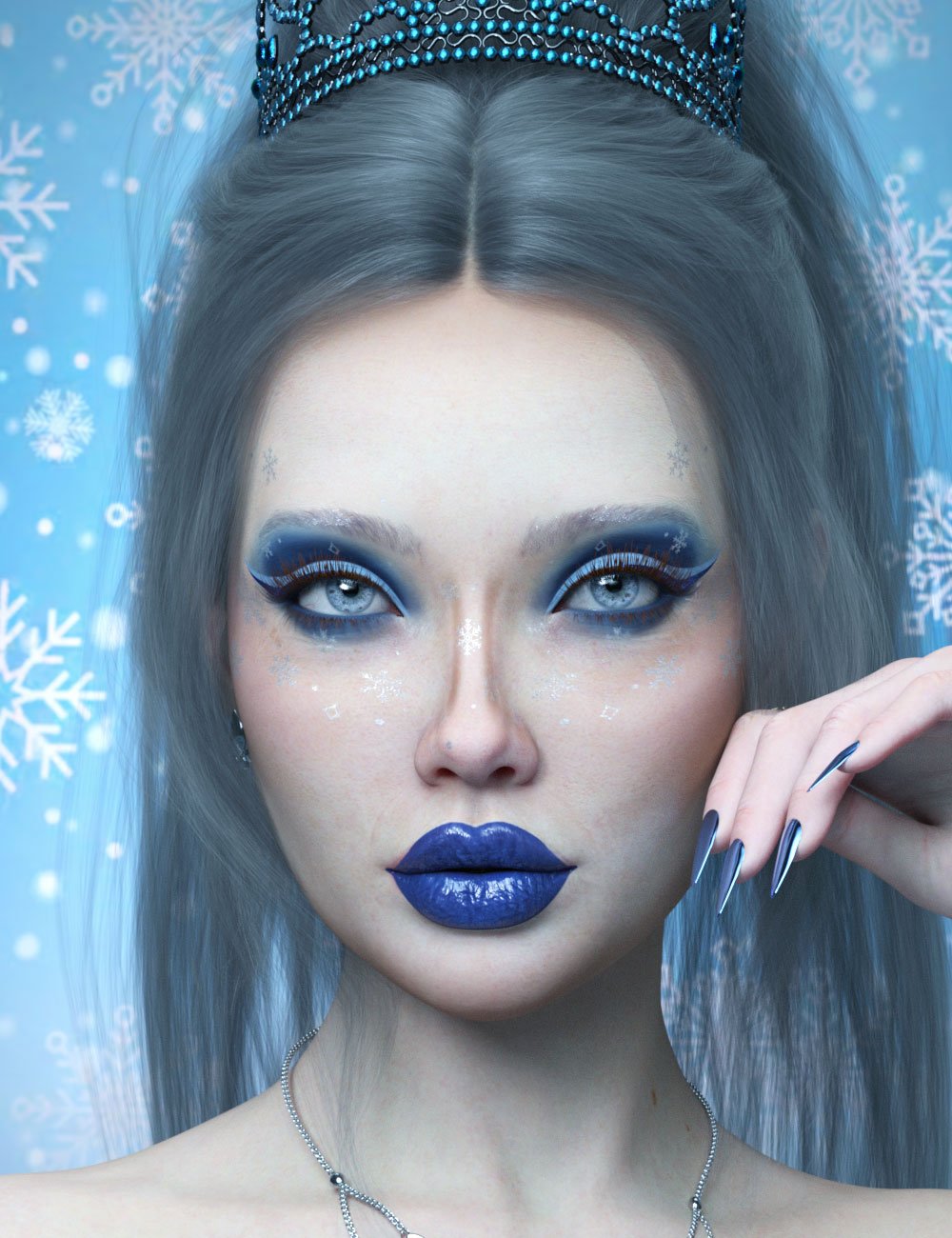Frost Fire LIE Makeup for Genesis 9