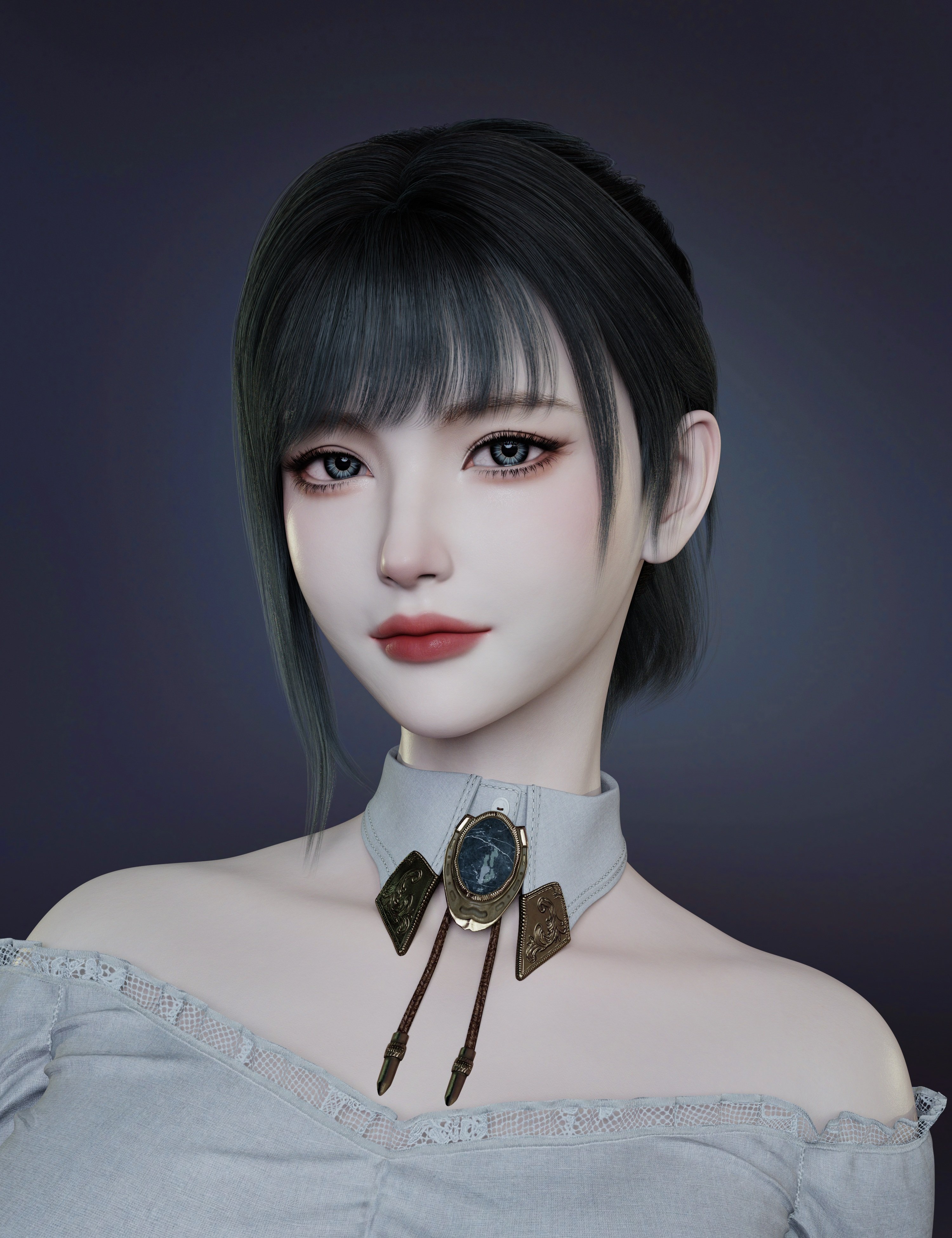 Noki Silent Grace Hair for Genesis 9
