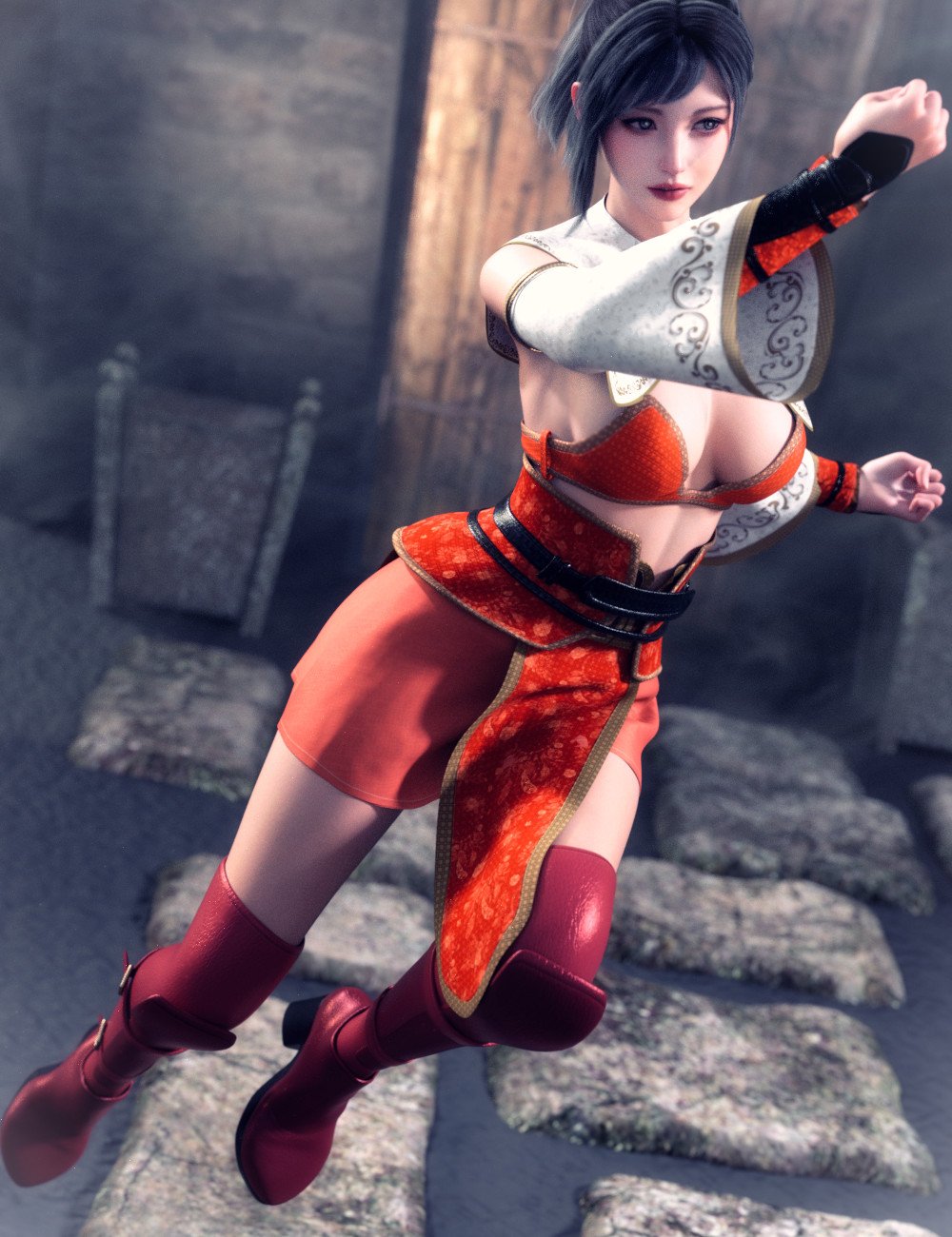 dForce Fantasy Hunter Outfit for Genesis 9 dForce Fantasy Hunter Outfit for Genesis 9