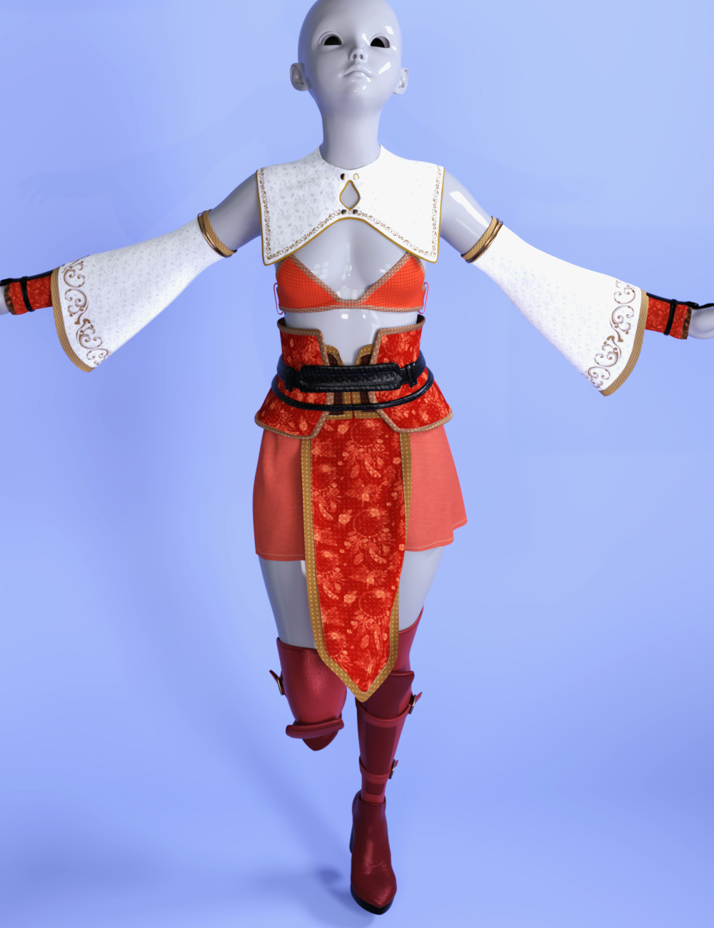 dForce Fantasy Hunter Outfit for Genesis 9