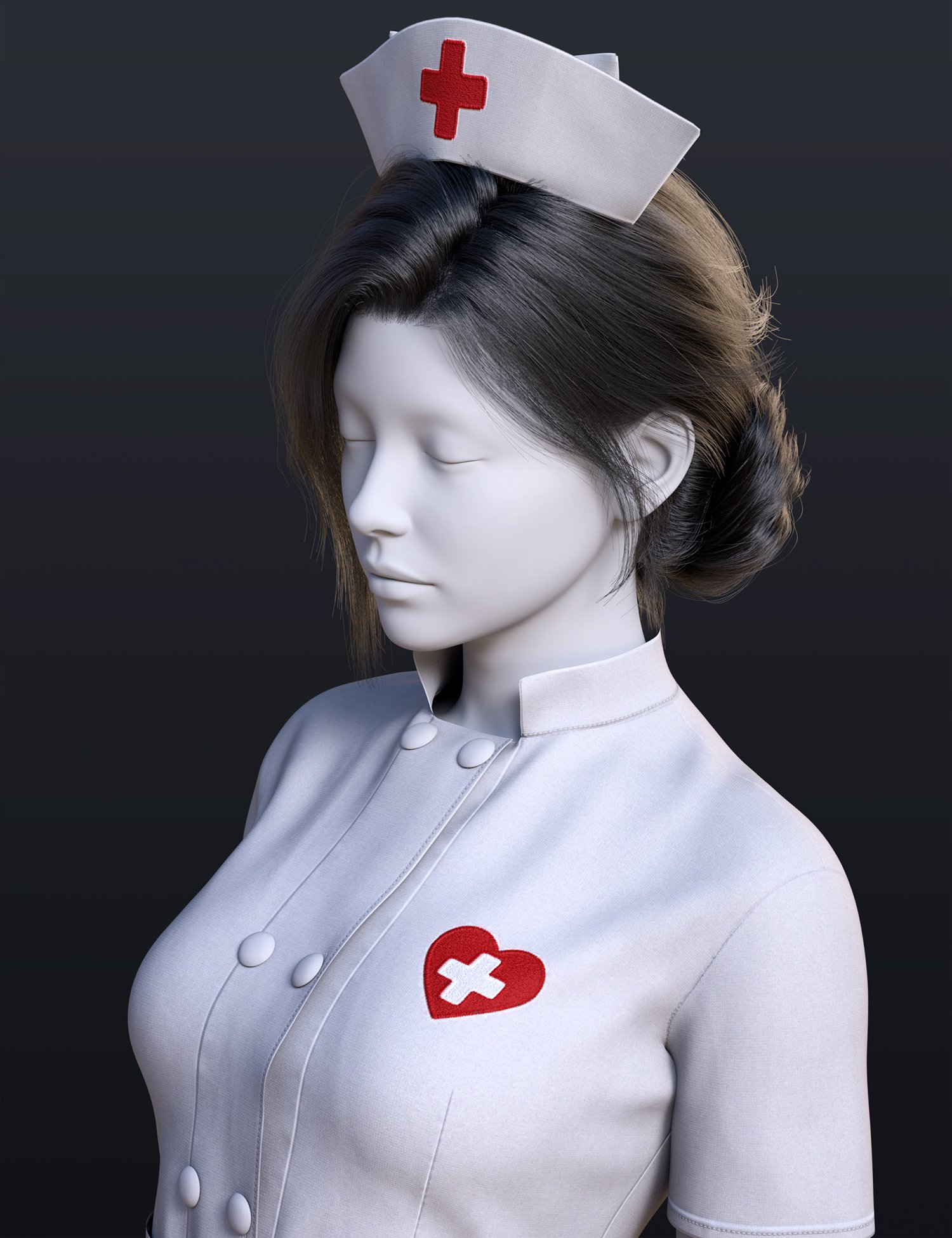 dForce BS Nurse Uniform Outfit for Genesis 9