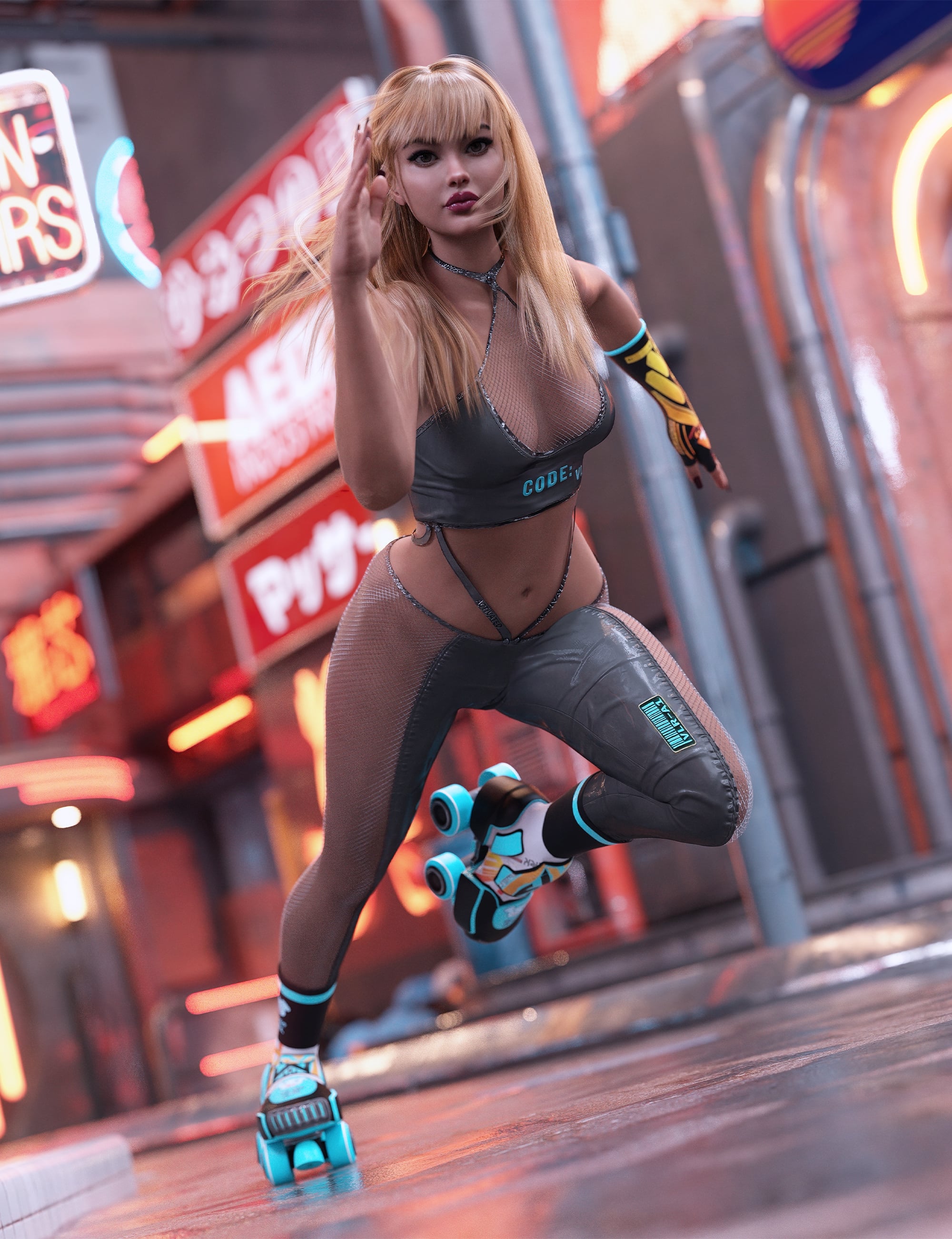 dForce Velaria Bodysuit for Genesis 9 by: Nelmi, 3D Models by Daz 3D