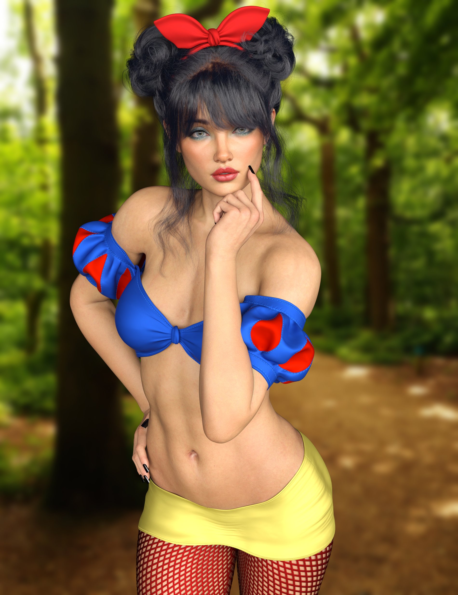 X-Fashion Awake in Style Costume for Genesis 9, 8.1, and 8 Female by: xtrart-3d, 3D Models by Daz 3D