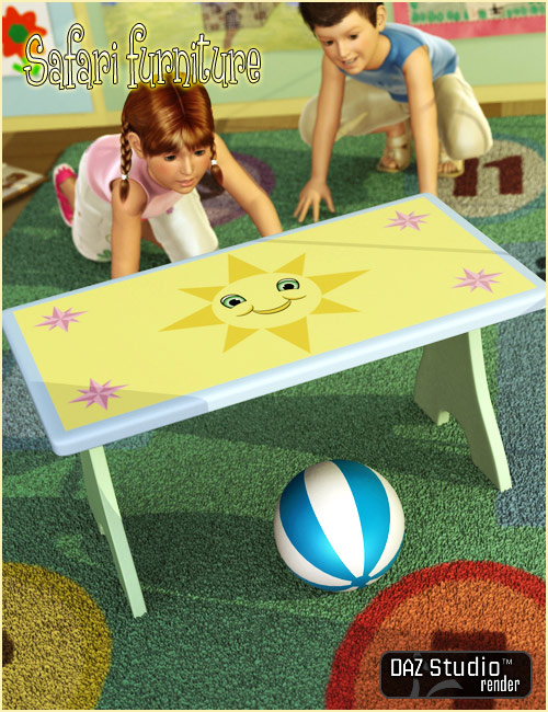 Safari Furniture for Kids4 Safari Furniture for Kids4 by: Capsces Digital InkThe3dZone, 3D Models by Daz 3D