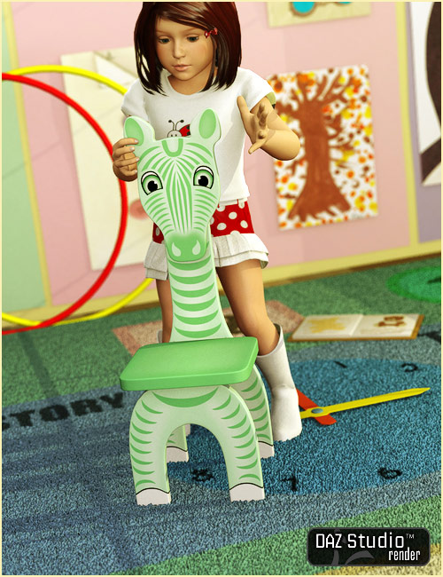 Safari Furniture for Kids4 by: Capsces Digital InkThe3dZone, 3D Models by Daz 3D