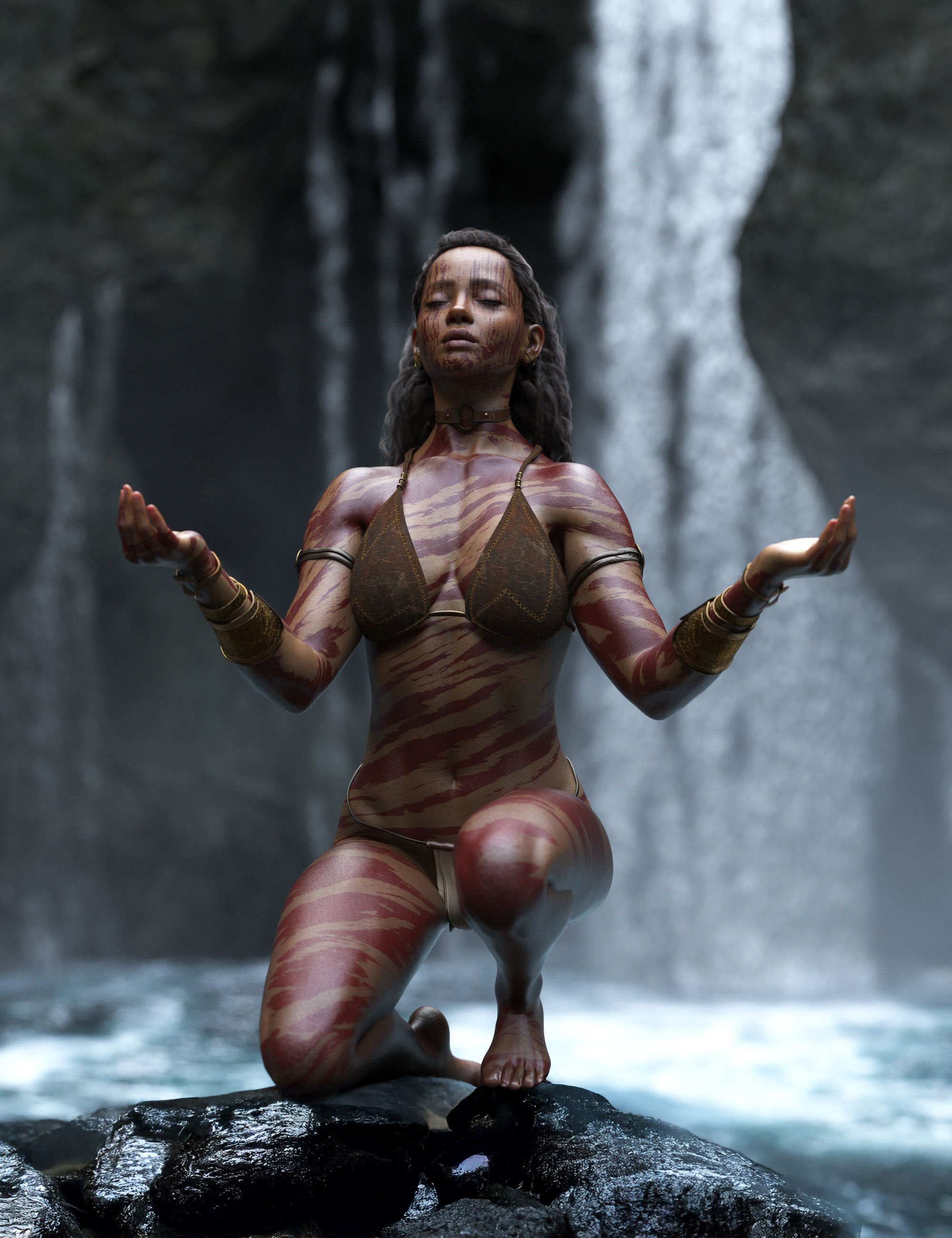 Native Legacy LIE Makeup for Genesis 9 by: 3D SugarStardust AngelCosmoXpression, 3D Models by Daz 3D