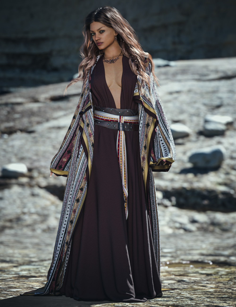 dForce CB Kiki Clothing Set For Genesis 9 by: CynderBlue, 3D Models by Daz 3D