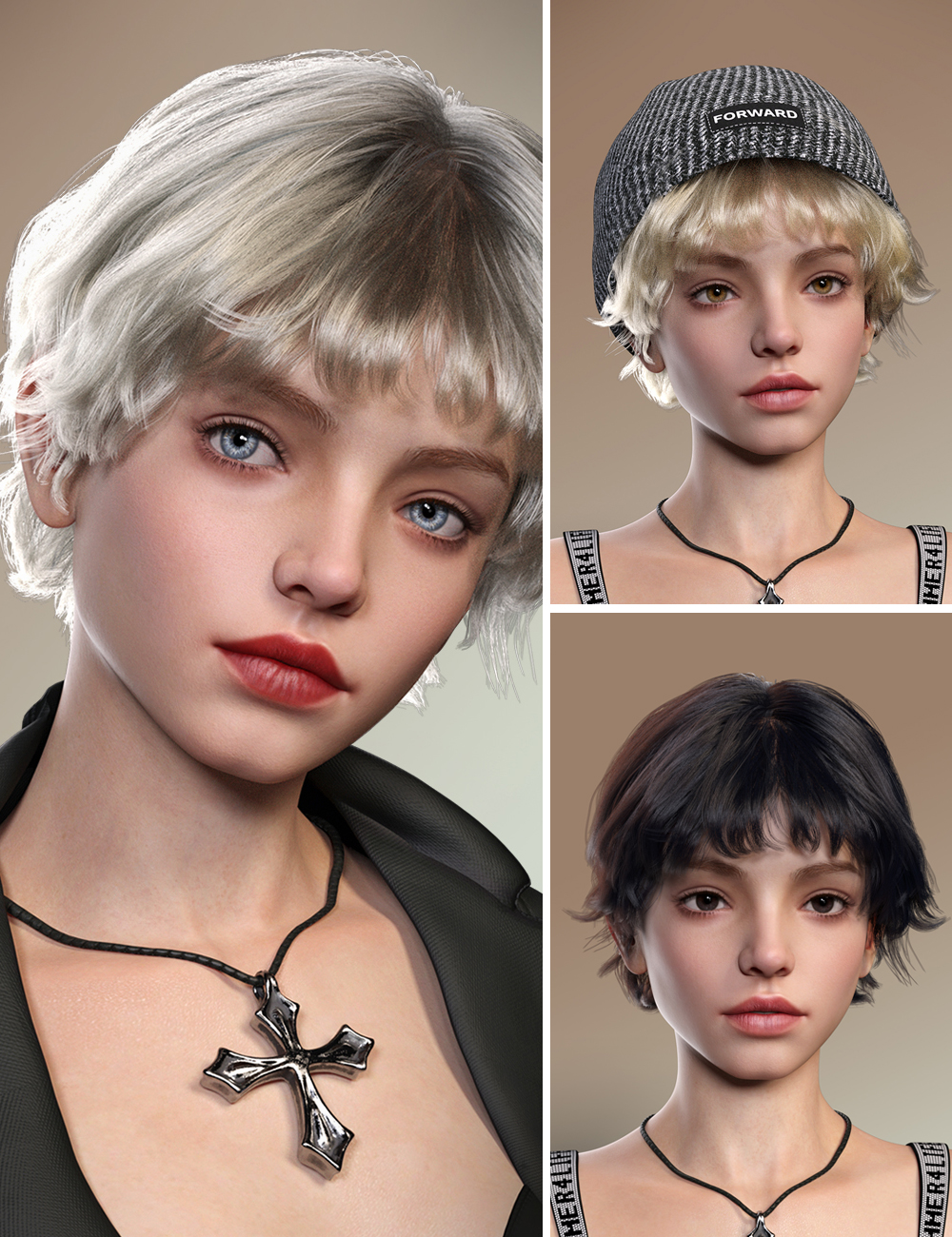 MB Cheriss HD for Genesis 9 Bundle by: Magic Brush, 3D Models by Daz 3D