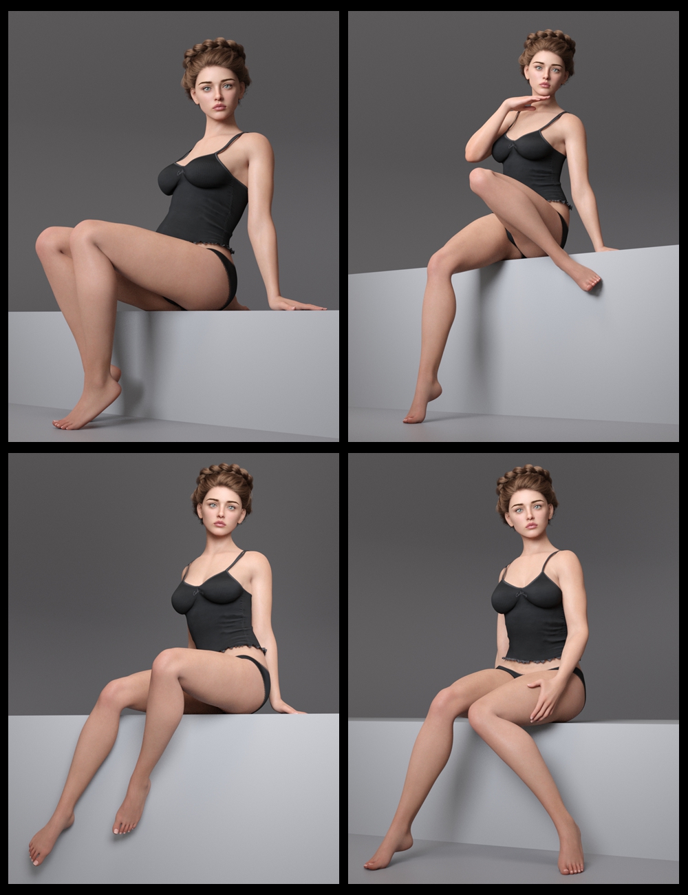 EG Lovely Poses 26 for Genesis 9 by: Ergou, 3D Models by Daz 3D