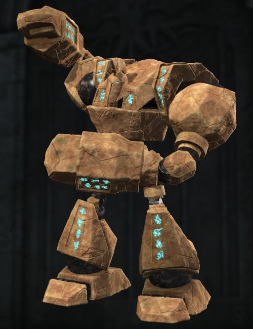 Rock Golem Daz 3D   Rock Golem 3 