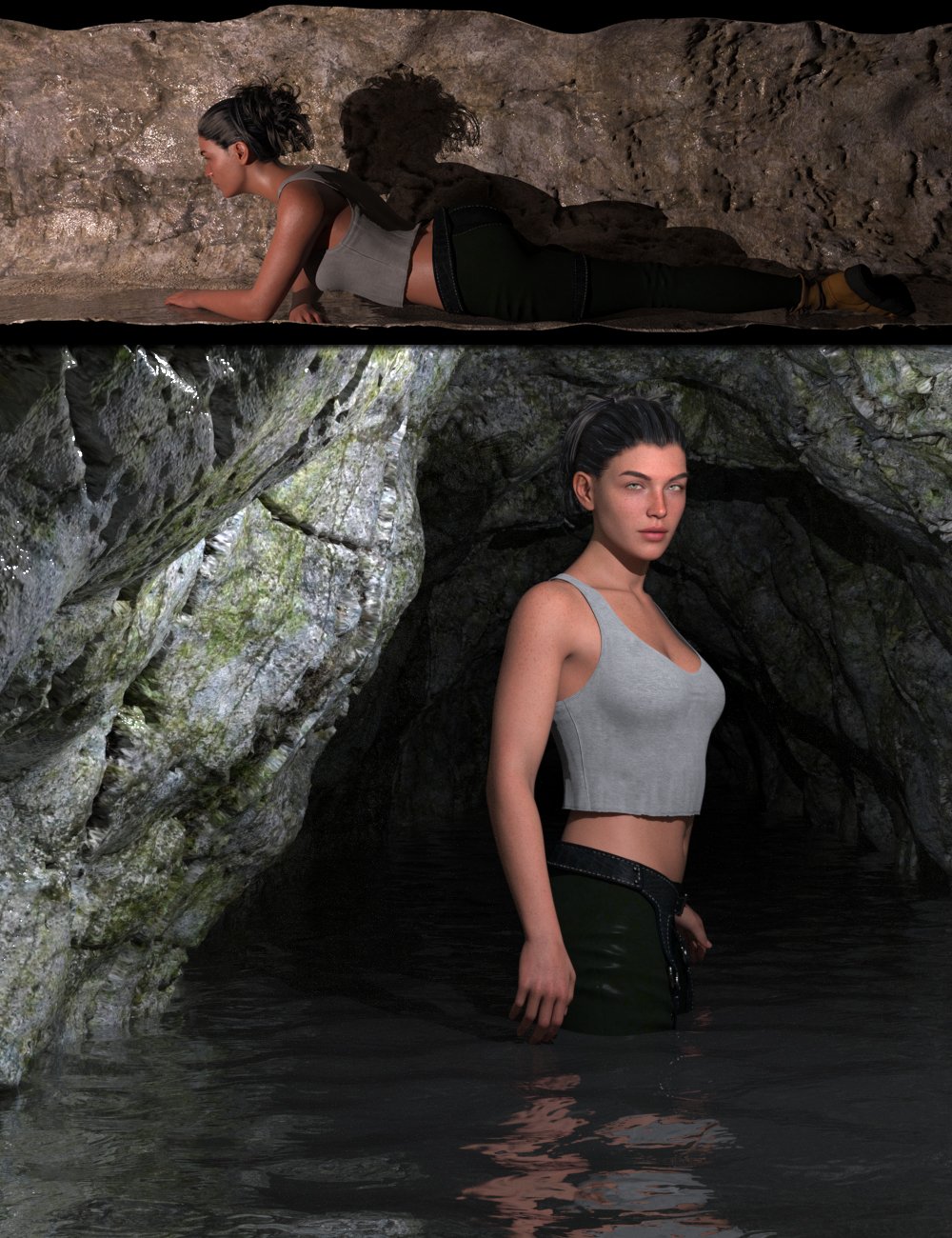 FM Claustrophobia Caves by: Flipmode, 3D Models by Daz 3D