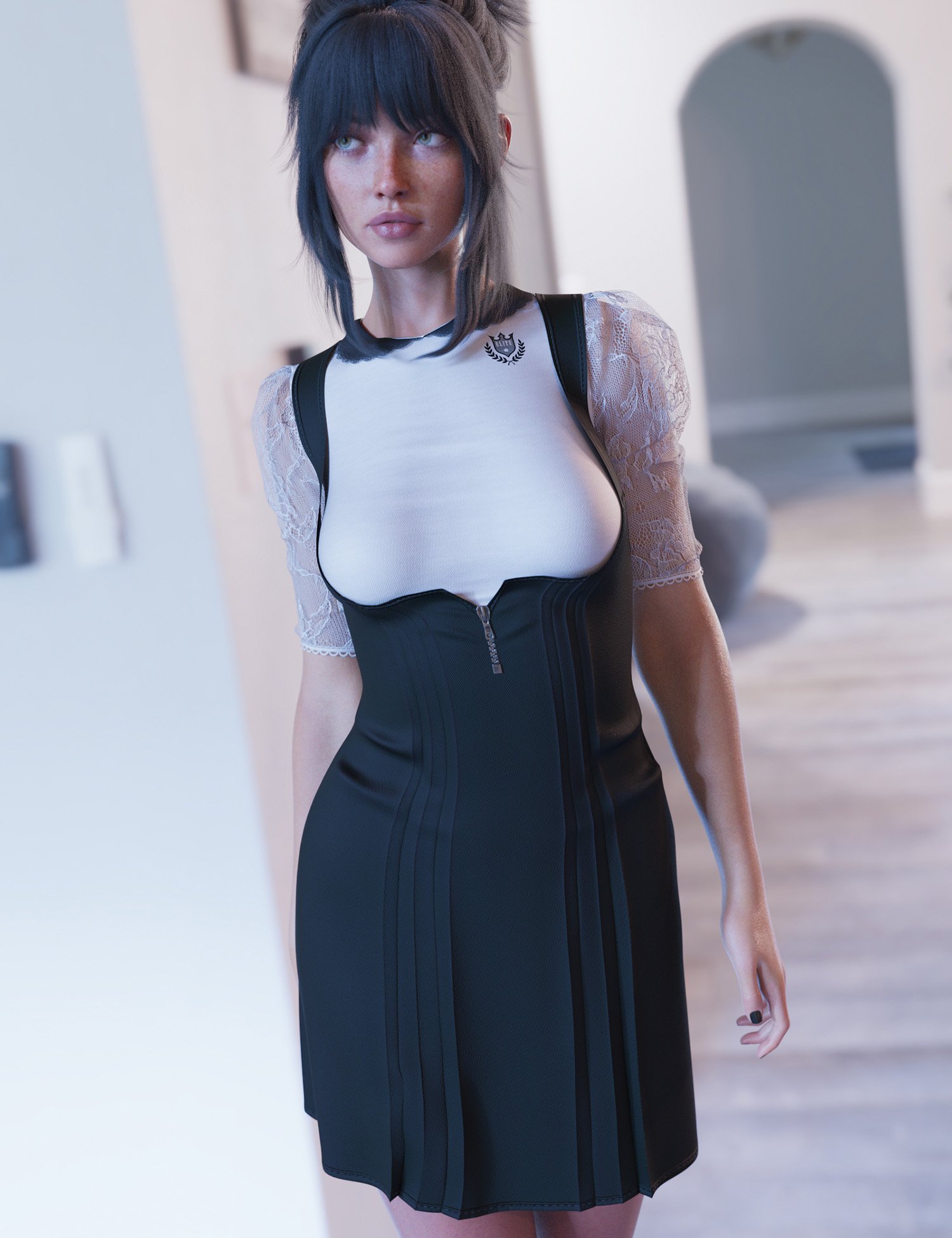 dForce Elite Emo Outfit for Genesis 9