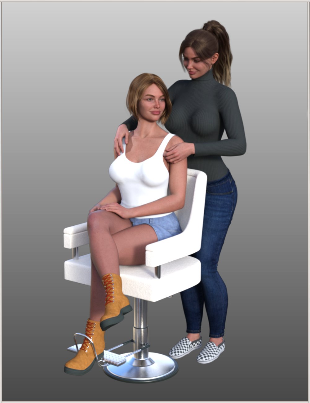 FG Salon Poses for Genesis 9 by: IronmanFugazi1968, 3D Models by Daz 3D