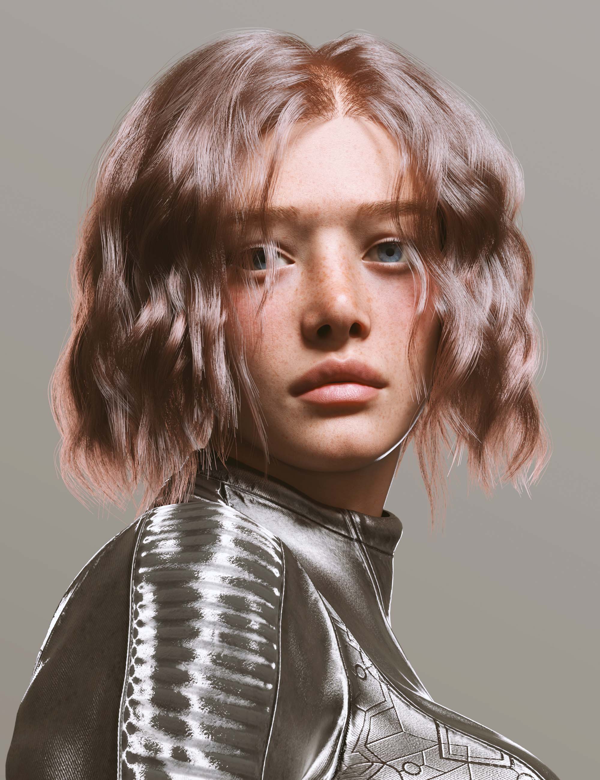 dForce AK Diplomatic Hair for Genesis 9 by: Art Ken, 3D Models by Daz 3D