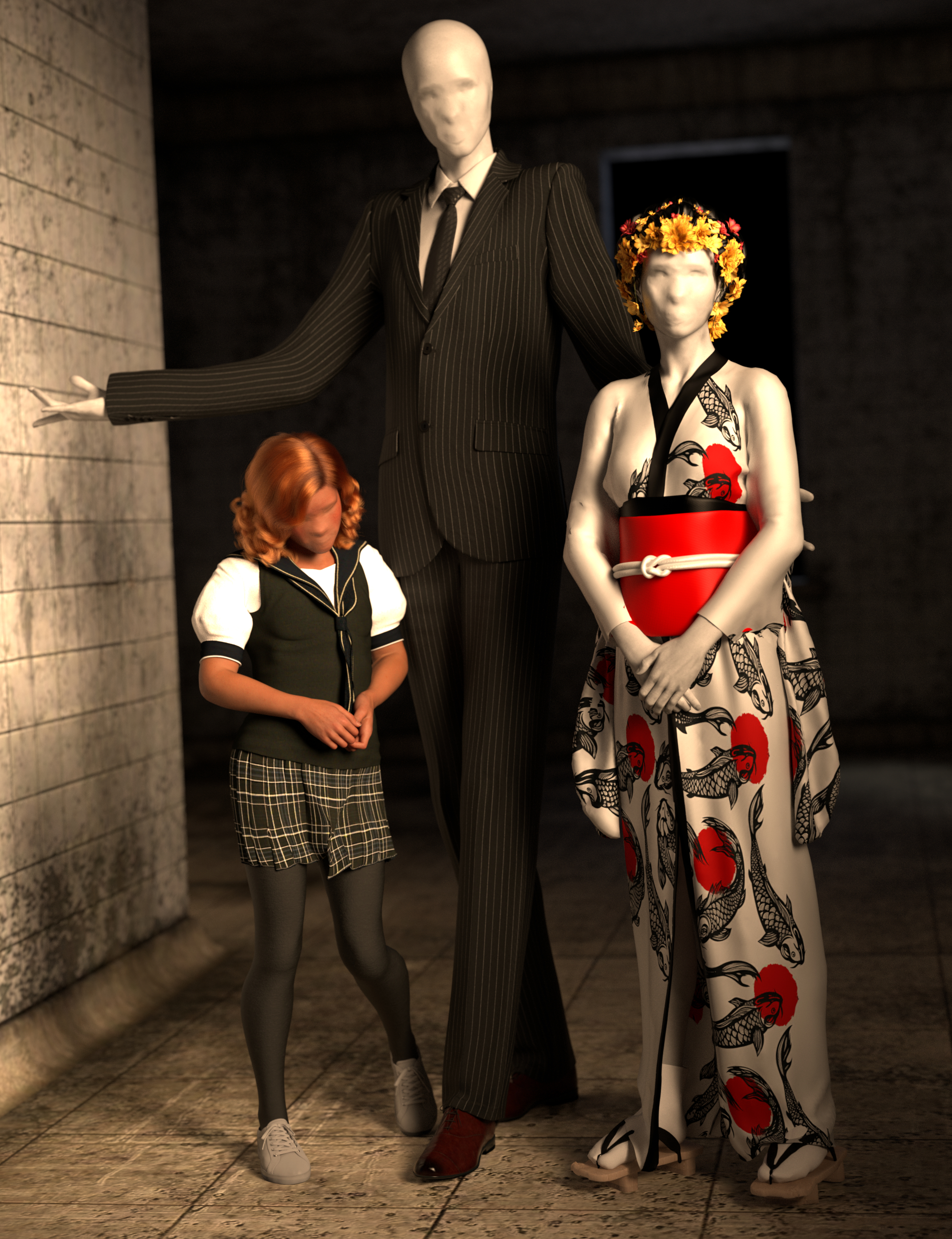 SY No Face Genesis 9 by: Sickleyield, 3D Models by Daz 3D