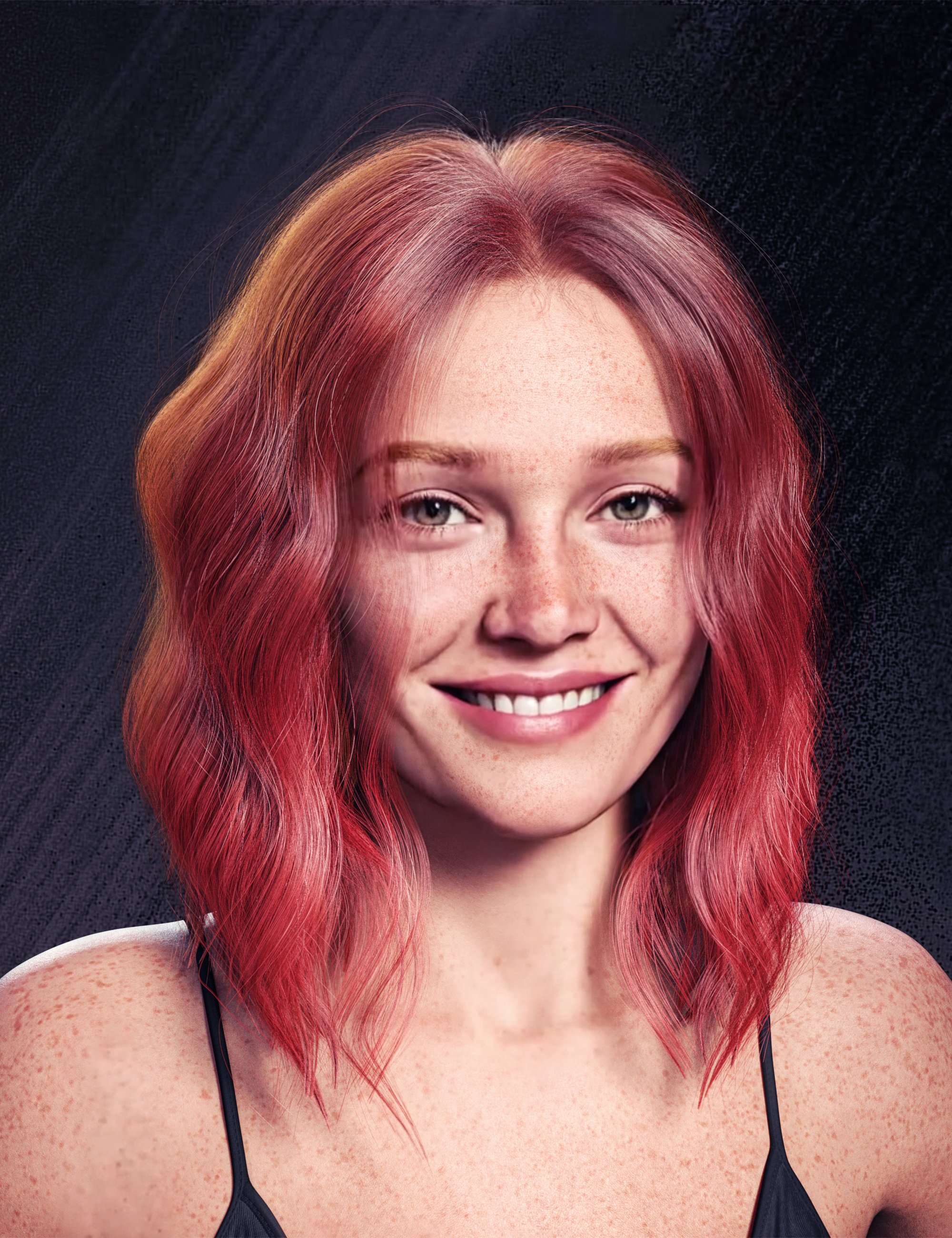 dForce Strand-Based FE Wave Short Hair for Genesis 9