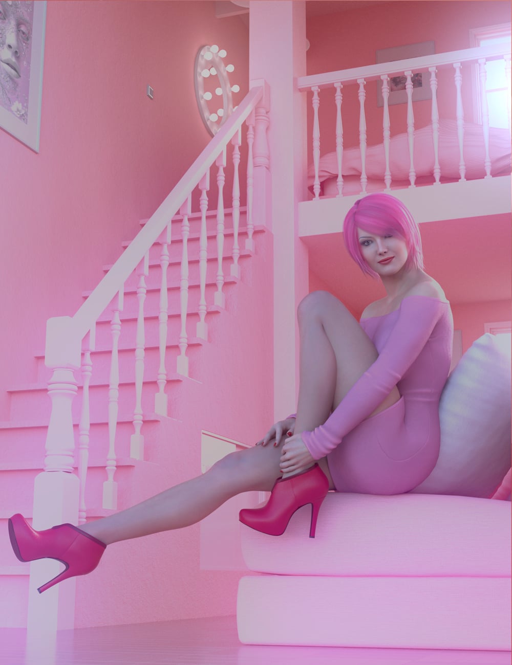 Rosewood Duplex by: Human, 3D Models by Daz 3D