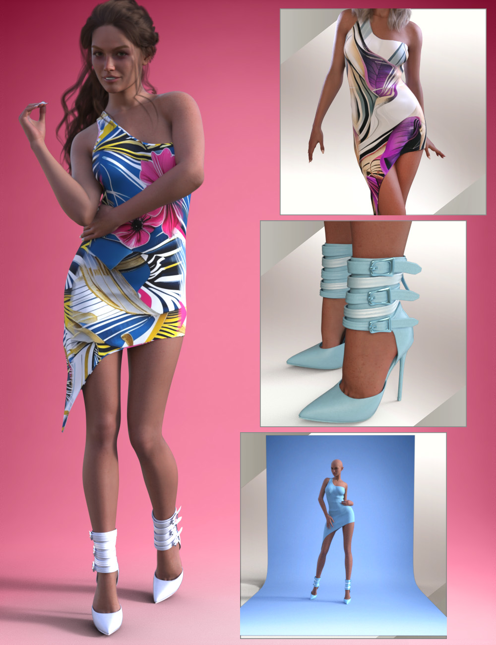 dForce Aylette Outfit for Genesis 9 Feminine by: Arryn, 3D Models by Daz 3D