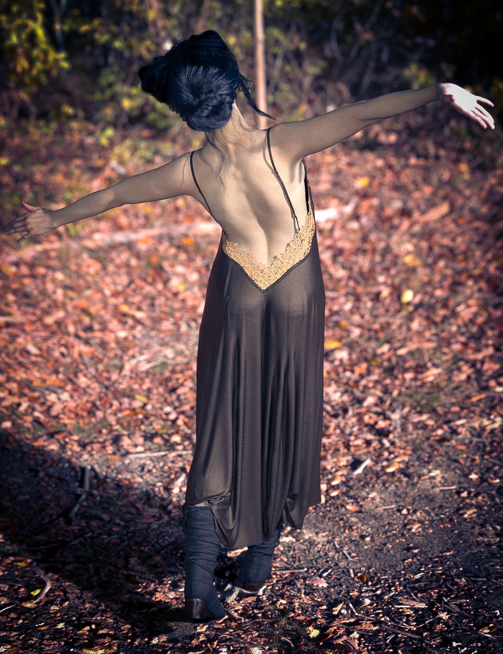 dForce CB Tala Slip Dress For Genesis 9