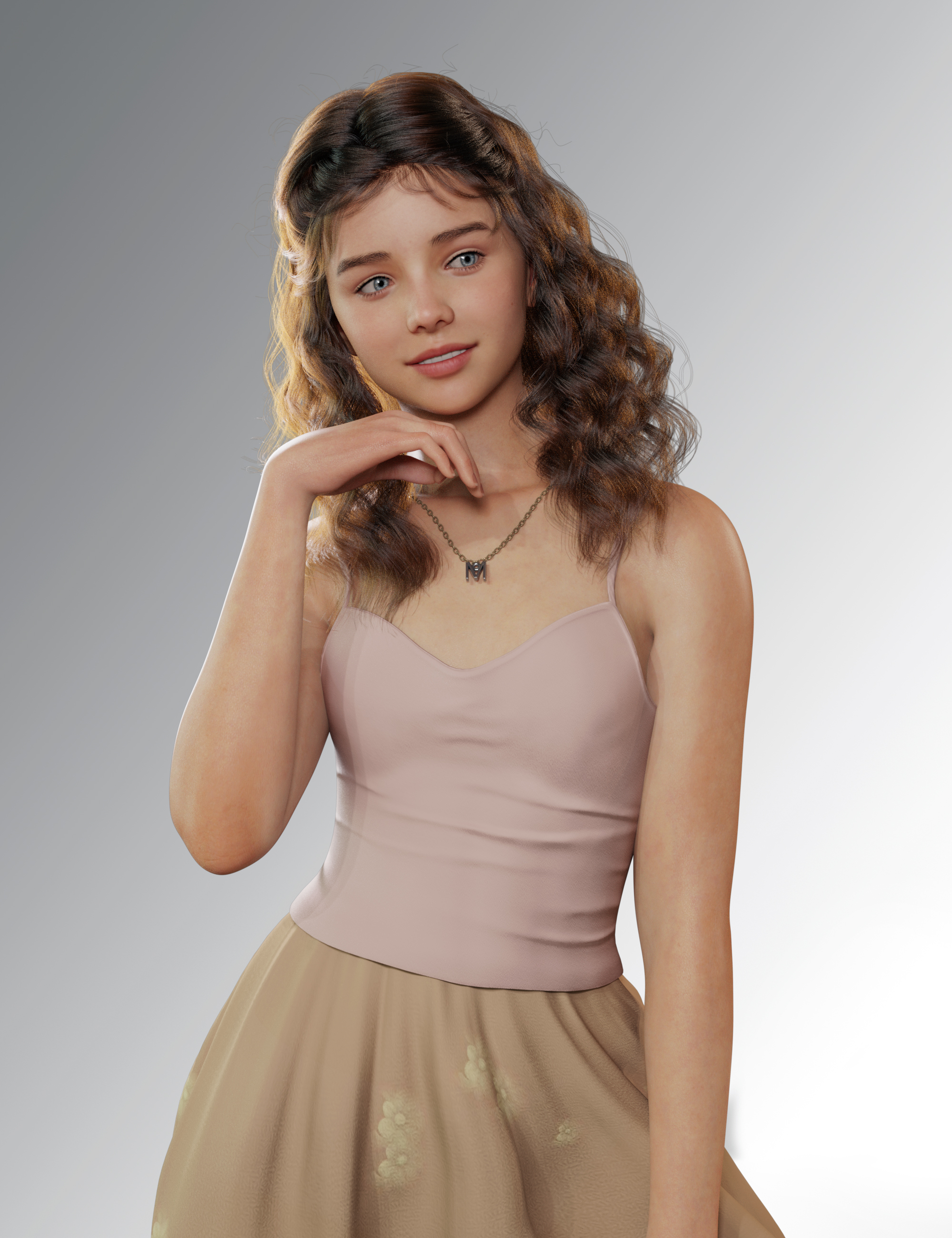 dForce Hanging Shirt for Genesis 9 Feminine