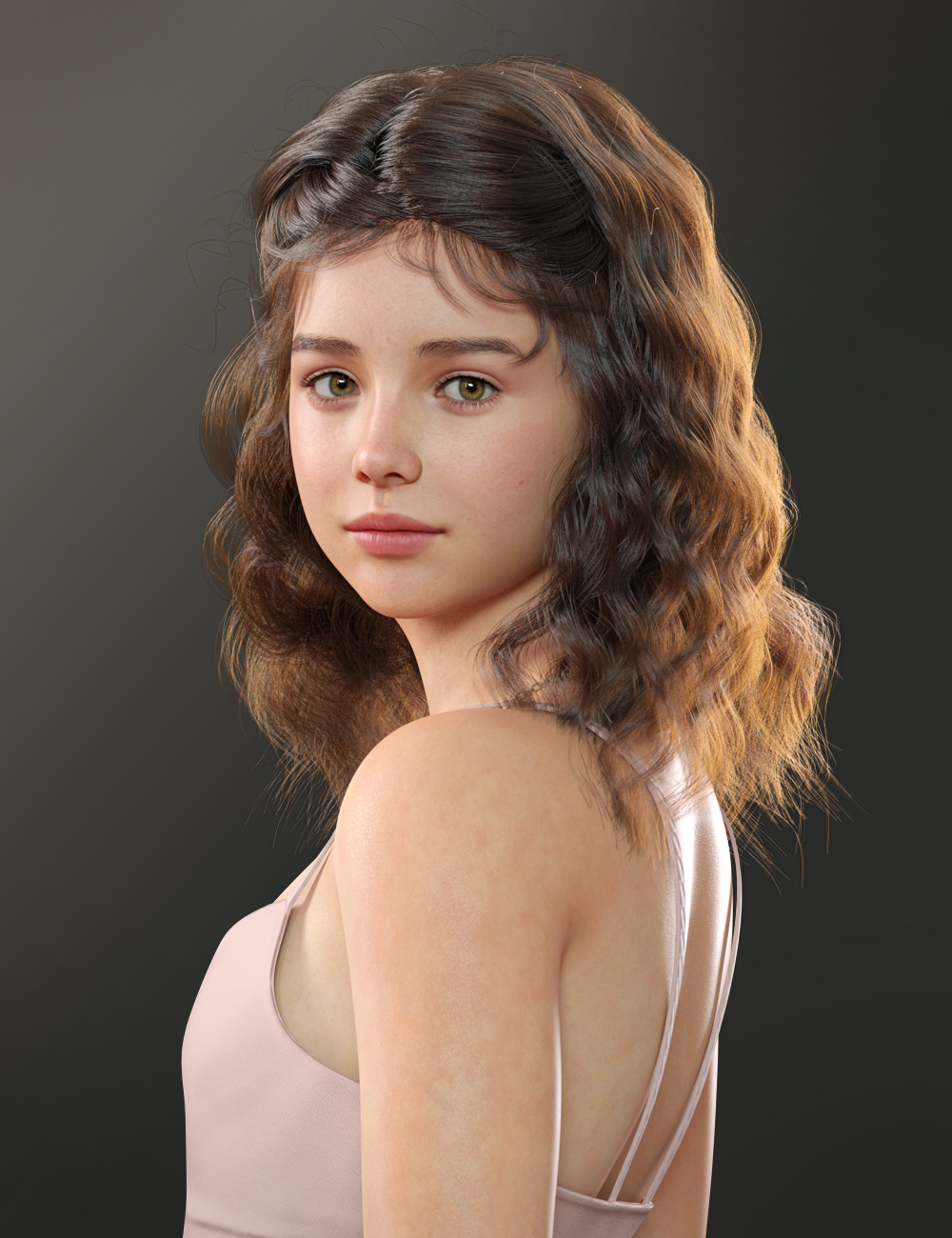 dForce Egg Roll Hair for Genesis 9 by: Magic Brush, 3D Models by Daz 3D