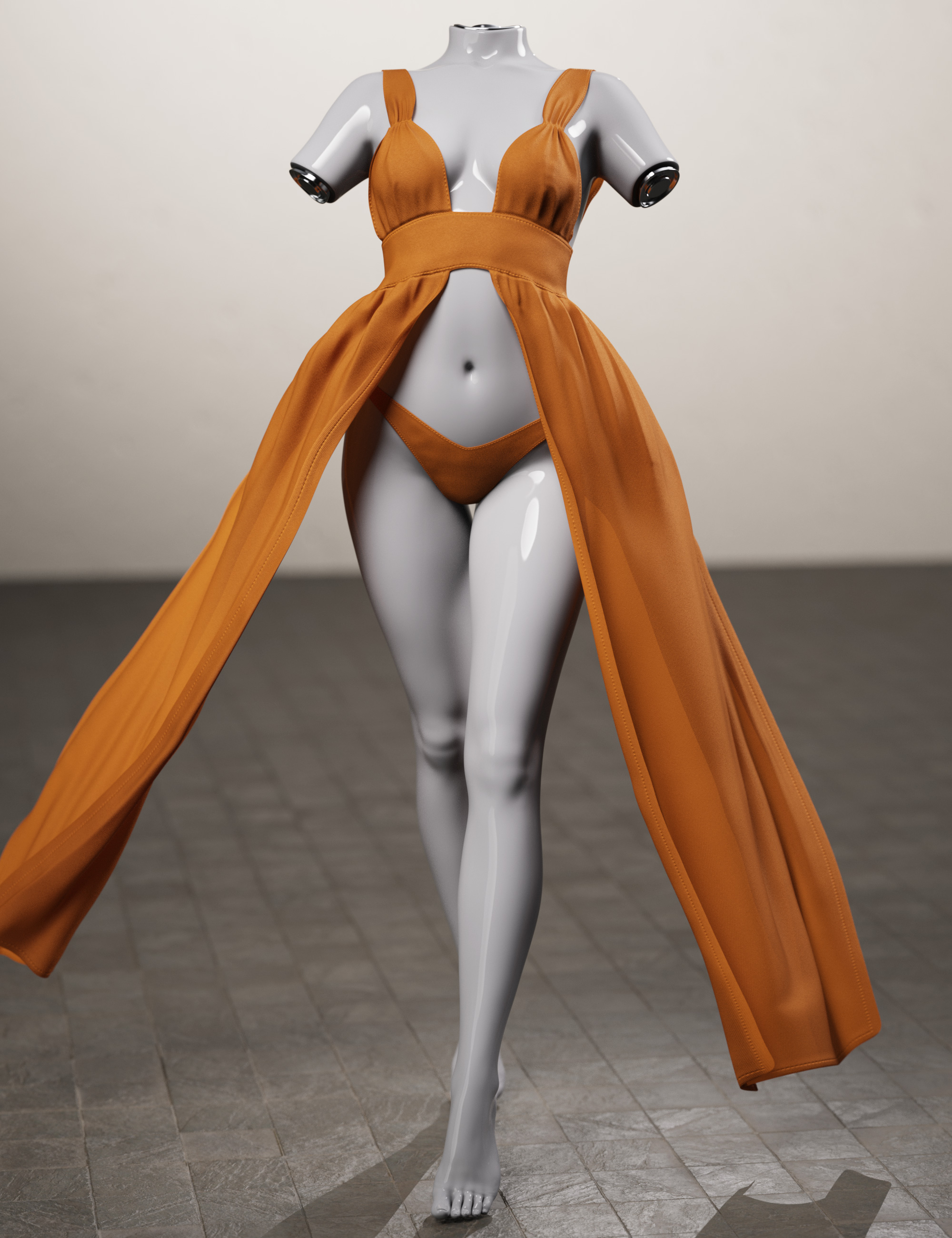 dForce Summer Style Wrap Dress for Genesis 9