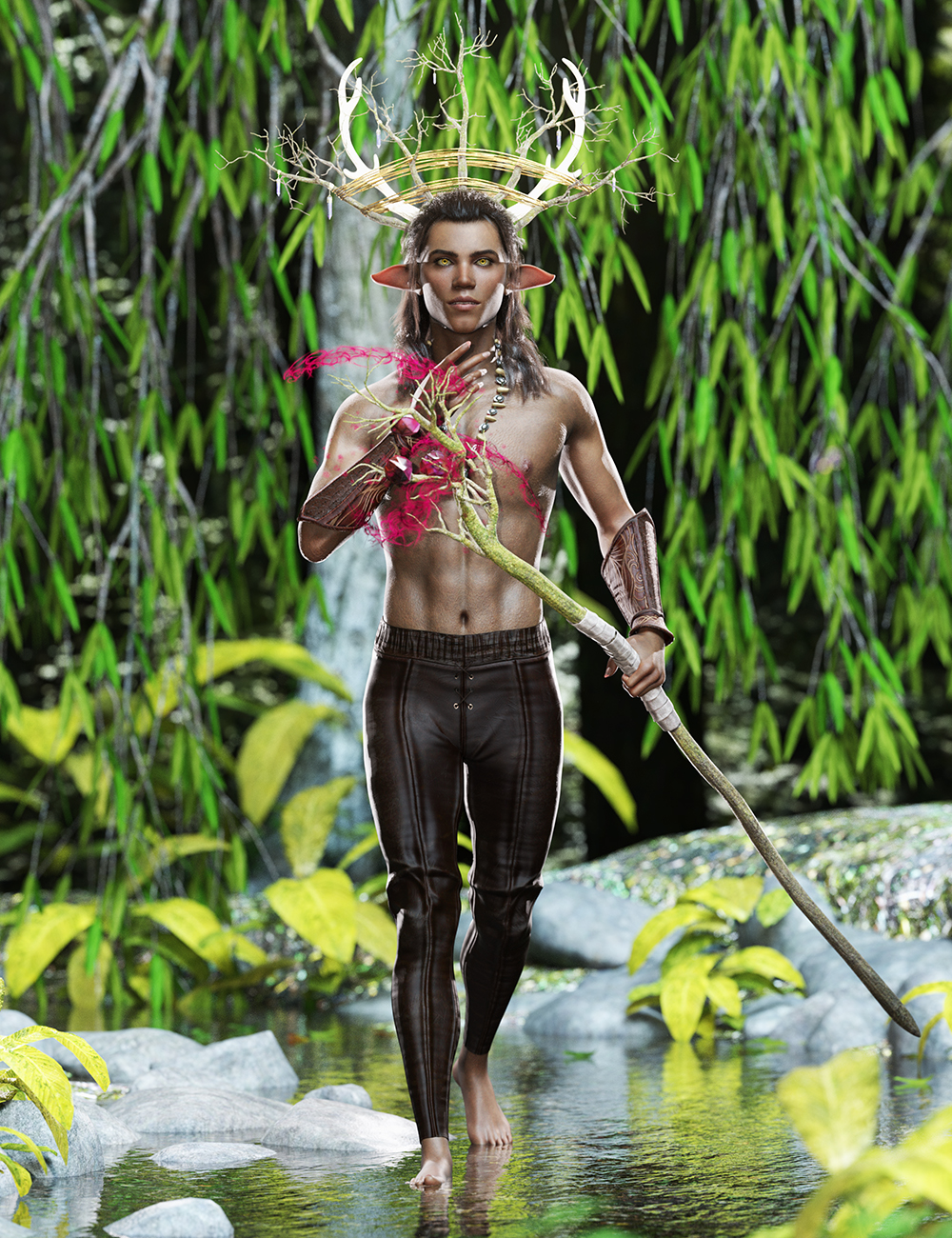 Forest Guardian Poses for Silvan by: Ensary, 3D Models by Daz 3D