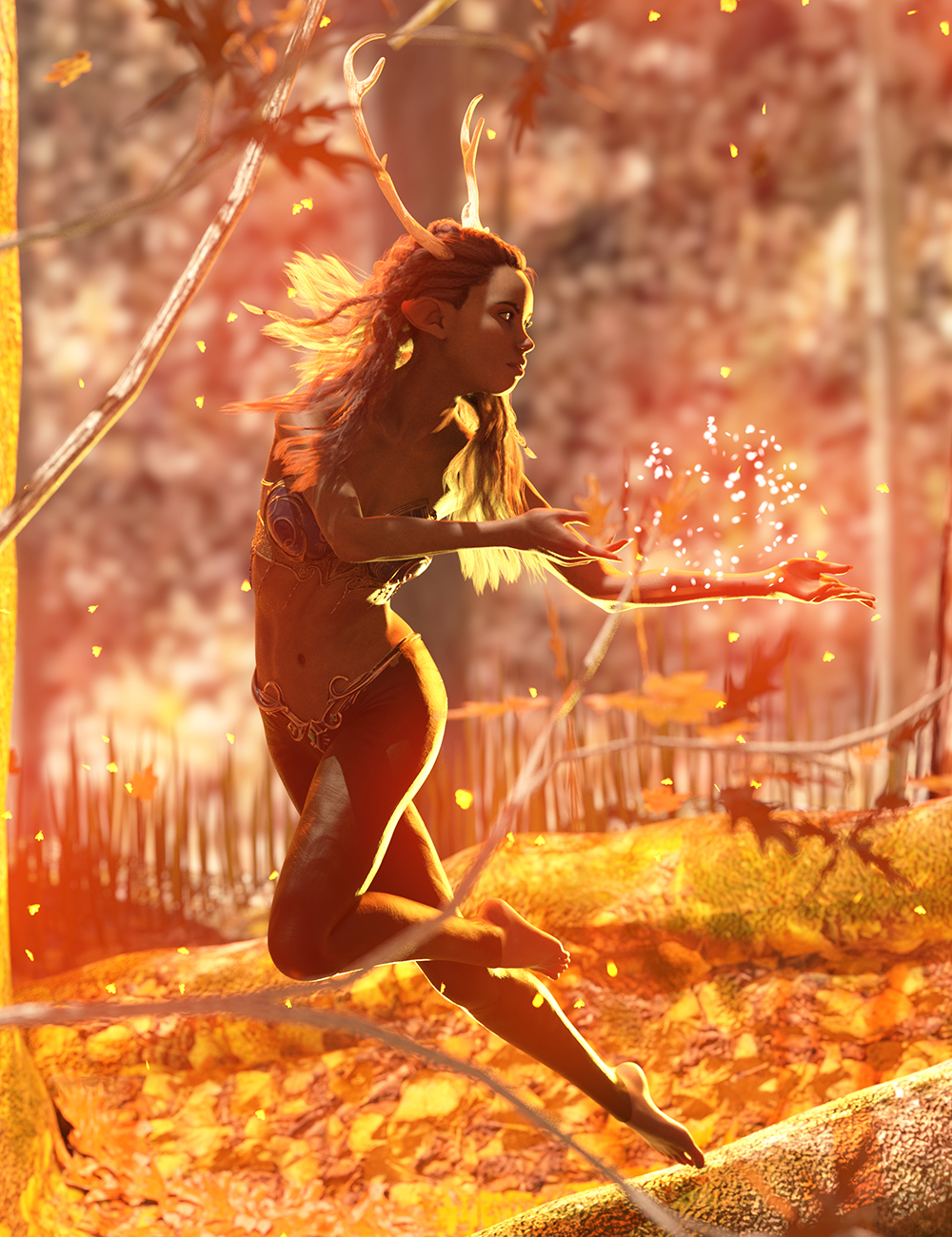 Dryad Realm Poses for Silvana by: Ensary, 3D Models by Daz 3D