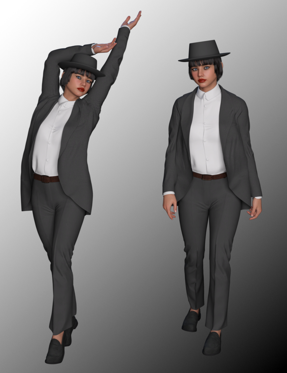 FG Modern Gothic Outfit for Genesis 9 by: IronmanFugazi1968, 3D Models by Daz 3D