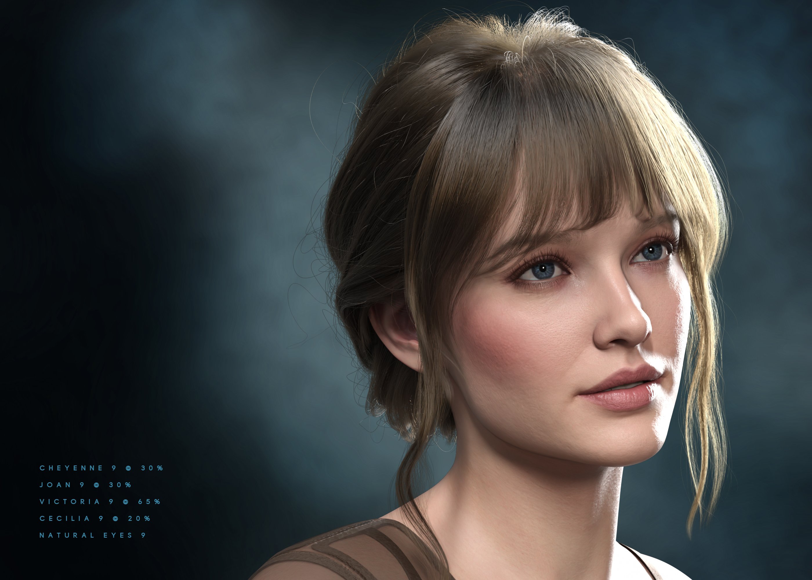 dForce Bookworm Hair for Genesis 9